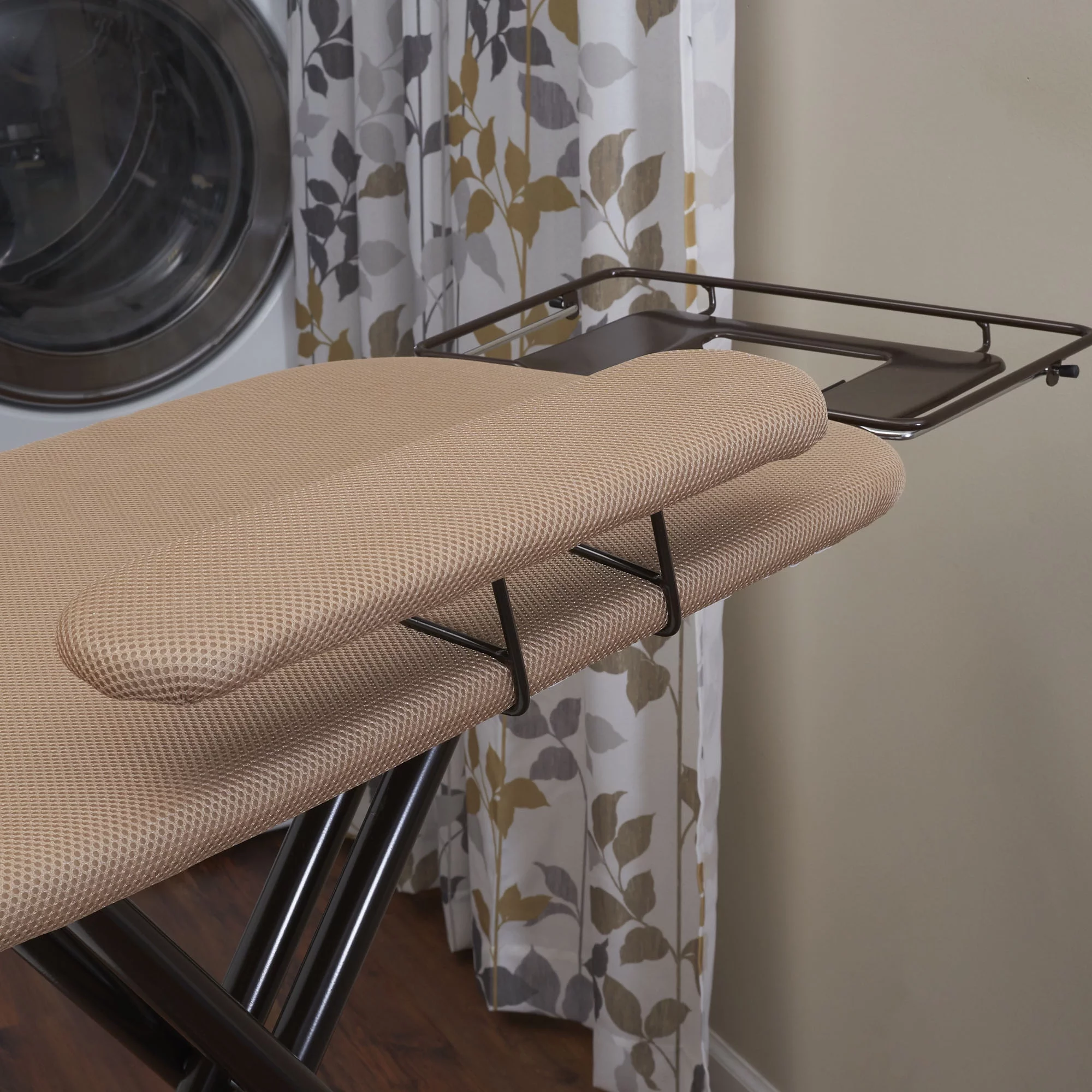 Household Essentials Mega Pressing Station Ironing Board with Steel Top, Bronze Finish