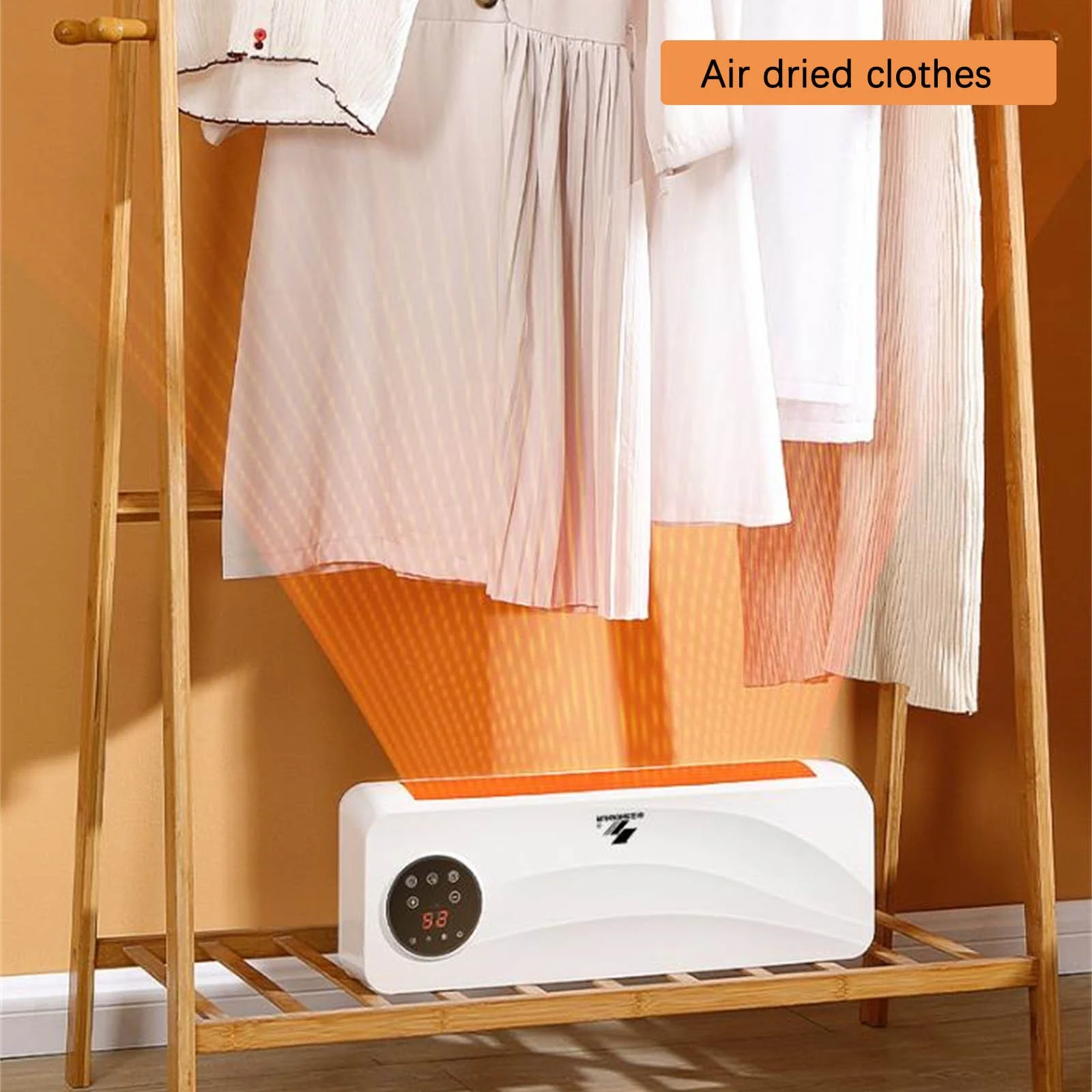 Clearance!Smart Wall Heater, Electric Space Heater for Bedroom 1500W, Without hanging rack,120�� Vertical Oscillation, Adjustable Thermostat, Remote Control, 24H Timer, Garage Heater for Indoor Use
