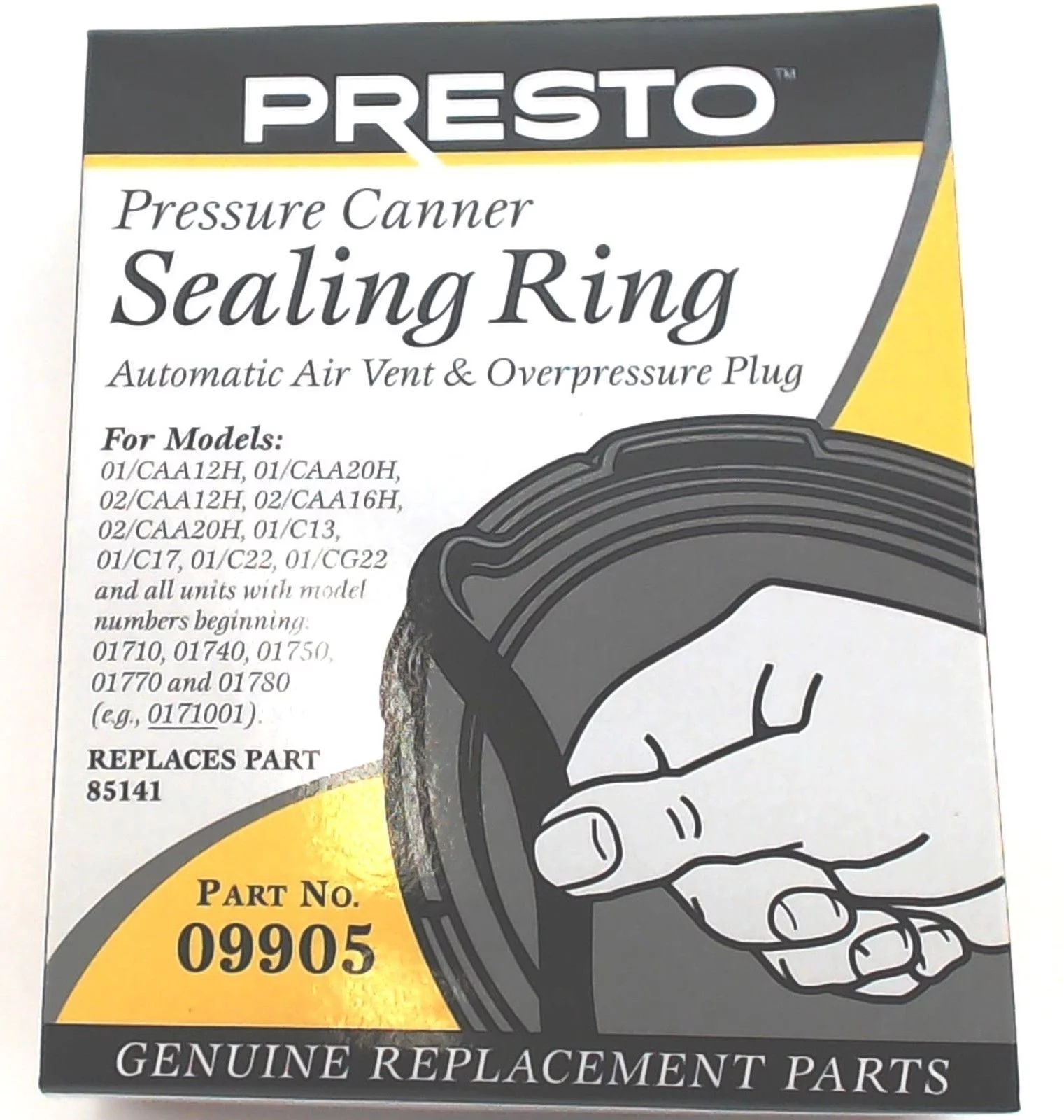 3 Pk, Presto Pressure Cooker Sealing Ring Gasket 09905
