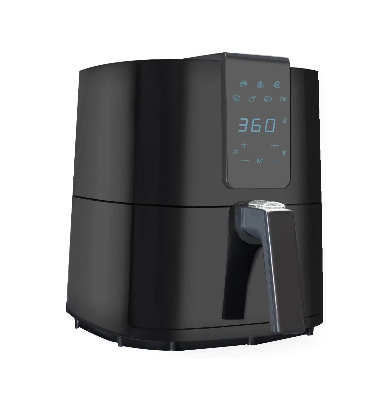 CintBllTer Air Fryer 1800 Watts w/Digital LED Touch Display & Slide out Pan/Detachable Basket 5.2L Capacity (1804-5.0)