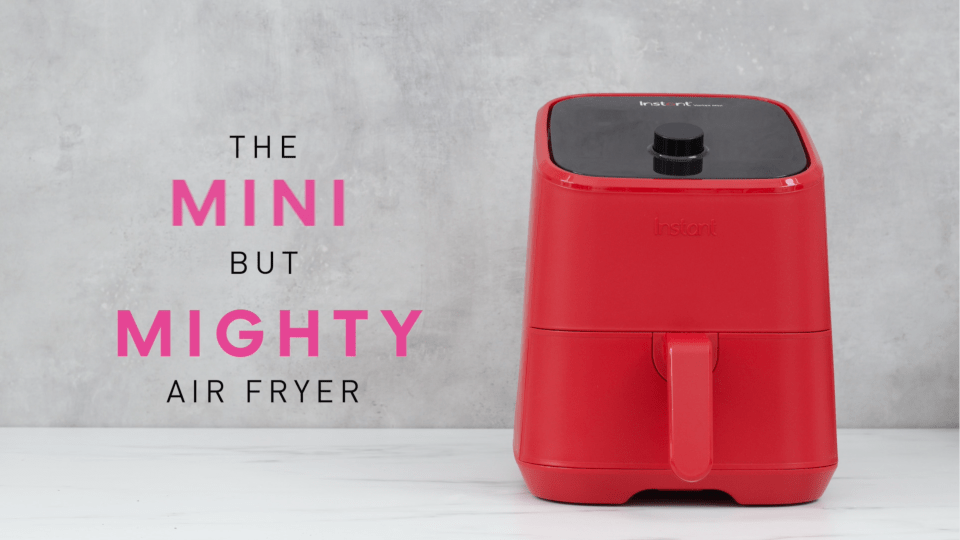 Instant Vortex 2-Quart Mini Air Fryer 4-in-1, From the Makers of Instant Pot, Red