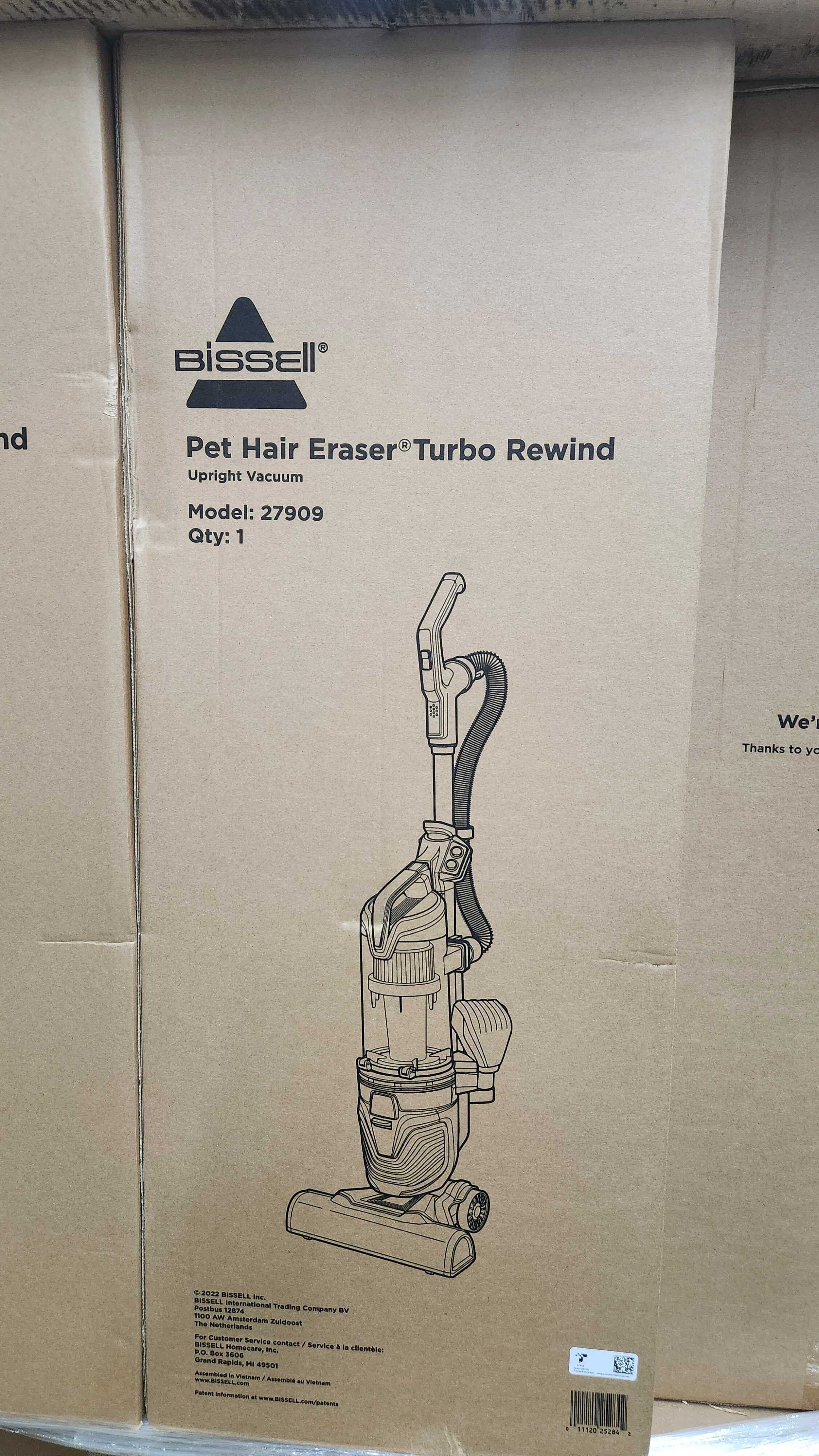Bissell 27909 Pet Hair Eraser Turbo Rewind Vacuum