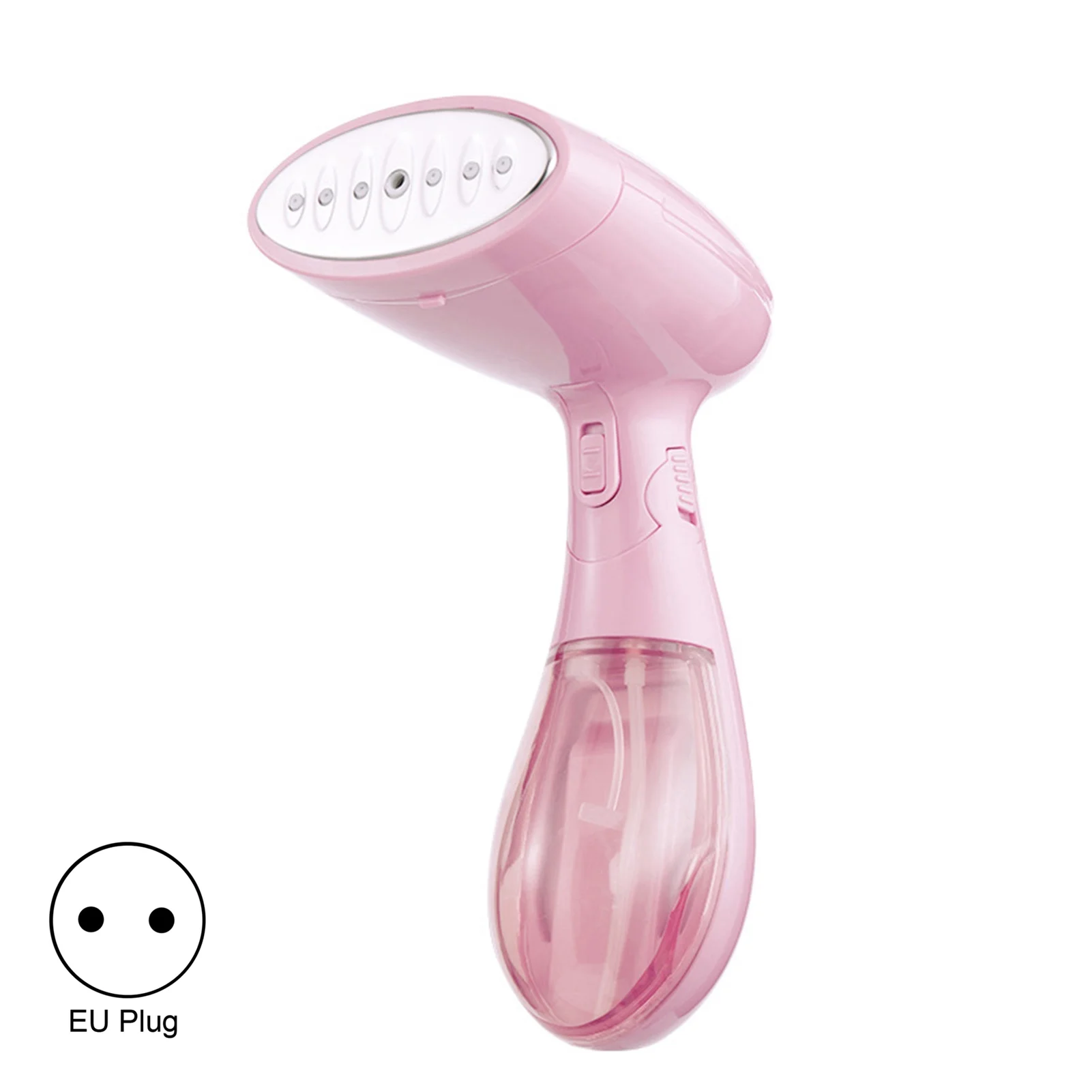 Frogued Handheld Garment Steamer Foldable Wrinkle Remove Chemicals Free Clothes Fabric Drapes Mini Handheld Steamer with Brush for Home (A,EU Plug)