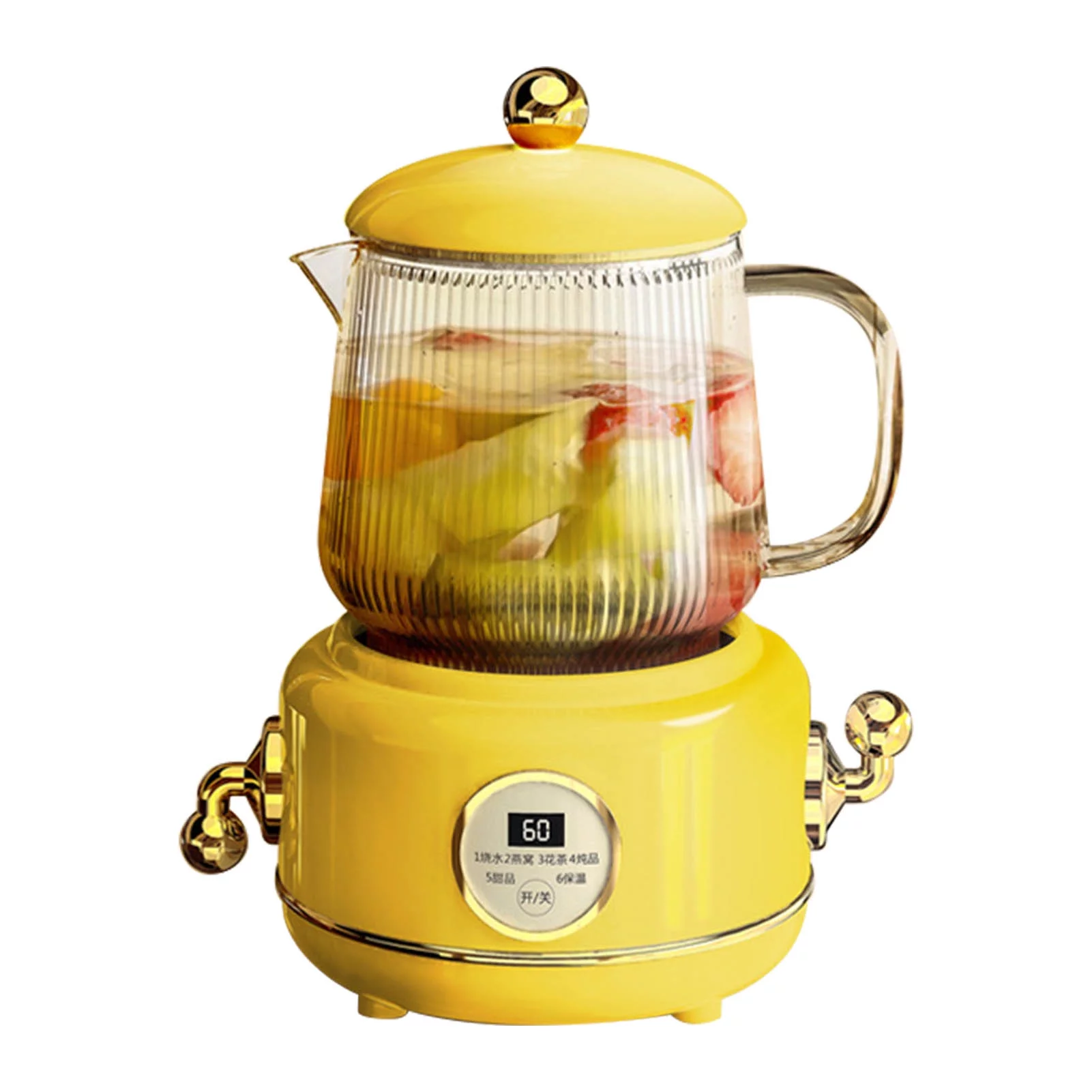 Health Pot Stainless Steel Glass Multifunctional Mini Electric Tea Maker Kettle for Home and Office CN 220V