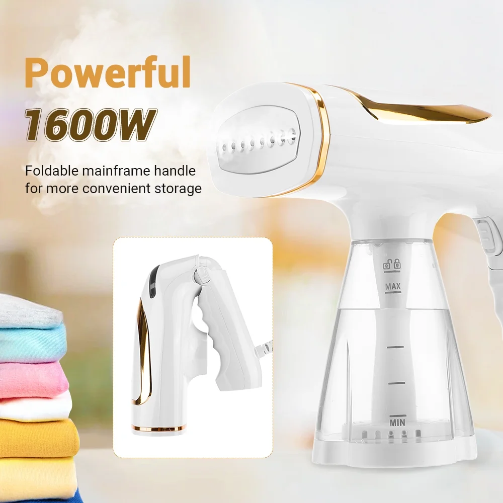 1600W Mini Handheld Garment Steam Iron Household Fabric Steam Portable Travelling Machine Fast-Heat For Clothes Ironing