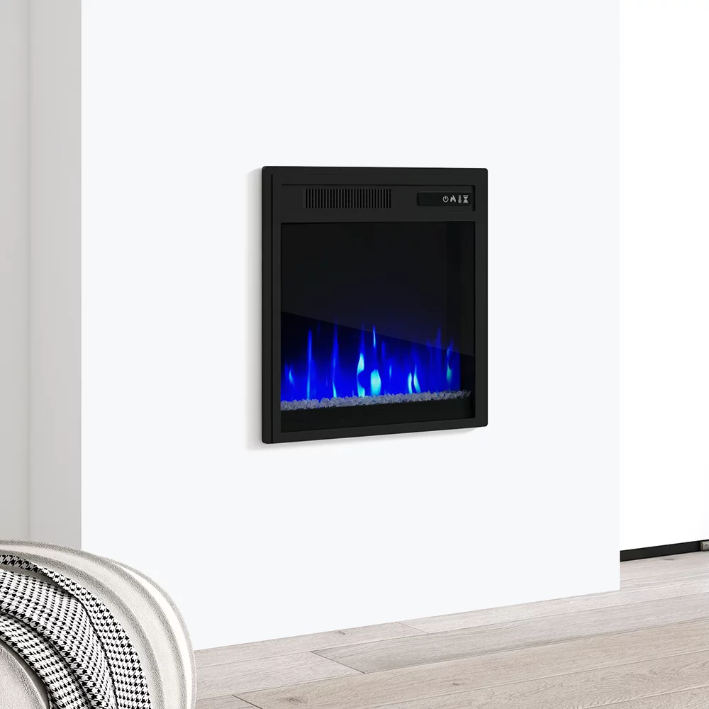18' Electric Fireplace Wall Recessed Heater, 1500W/5100BTU
