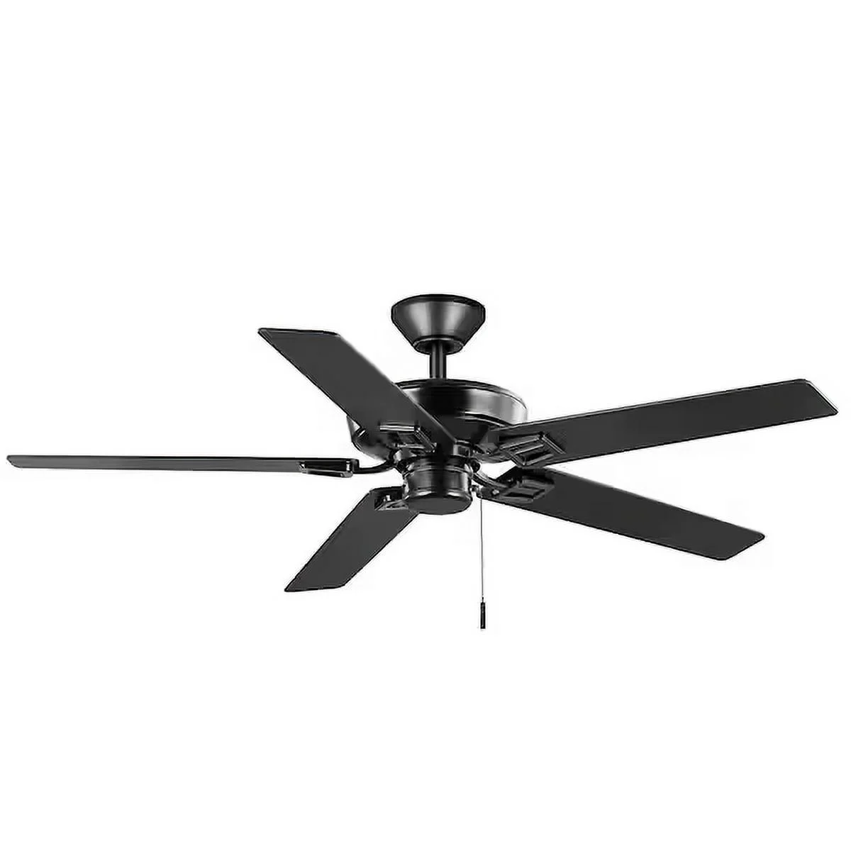 Hampton Bay Bayfield 52 in. Indoor Matte Black Dry Rated Downrod Ceiling Fan with 5 Reversible Blades