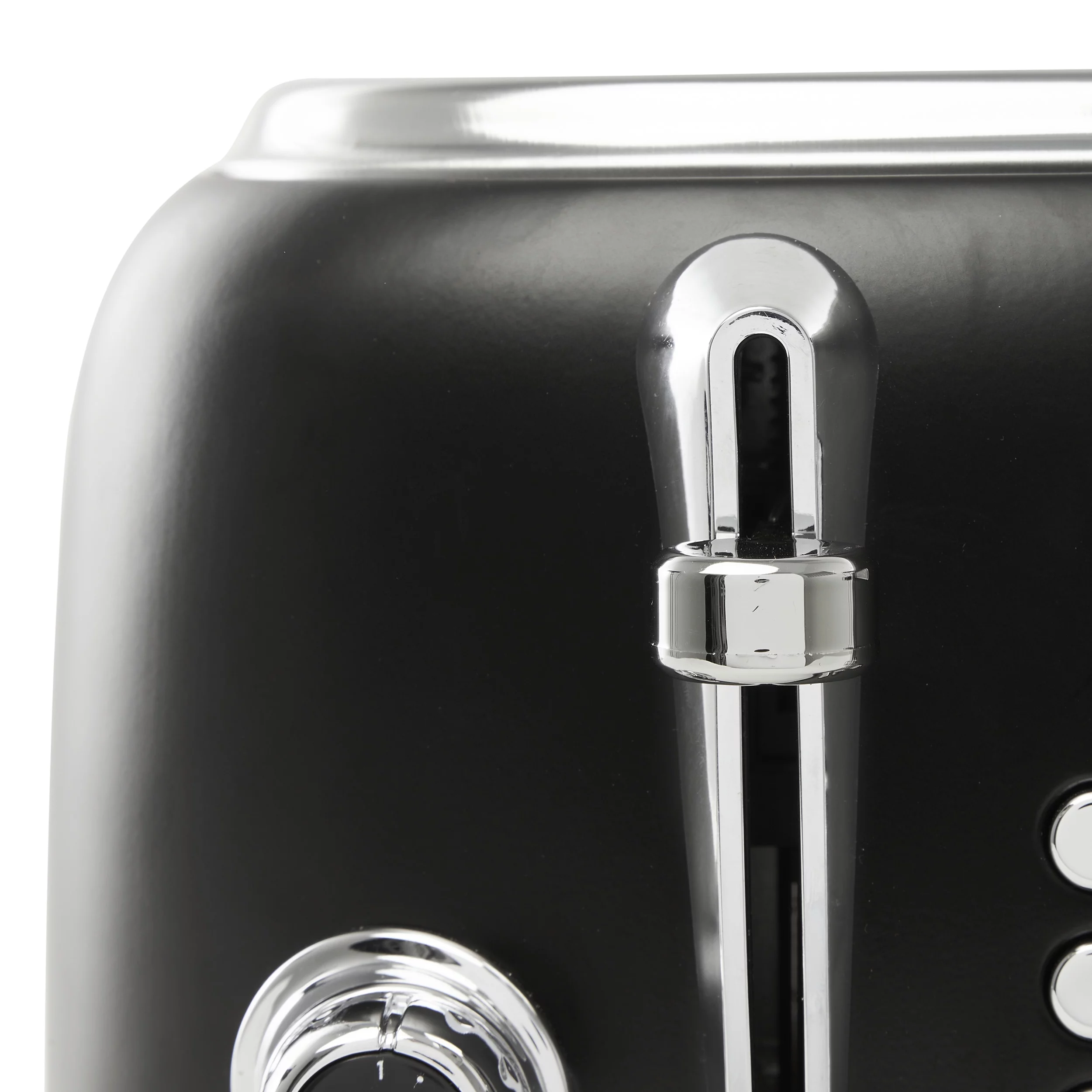 Haden Heritage 4-Slice Wide Slot Toaster, Black / Chrome - 75096