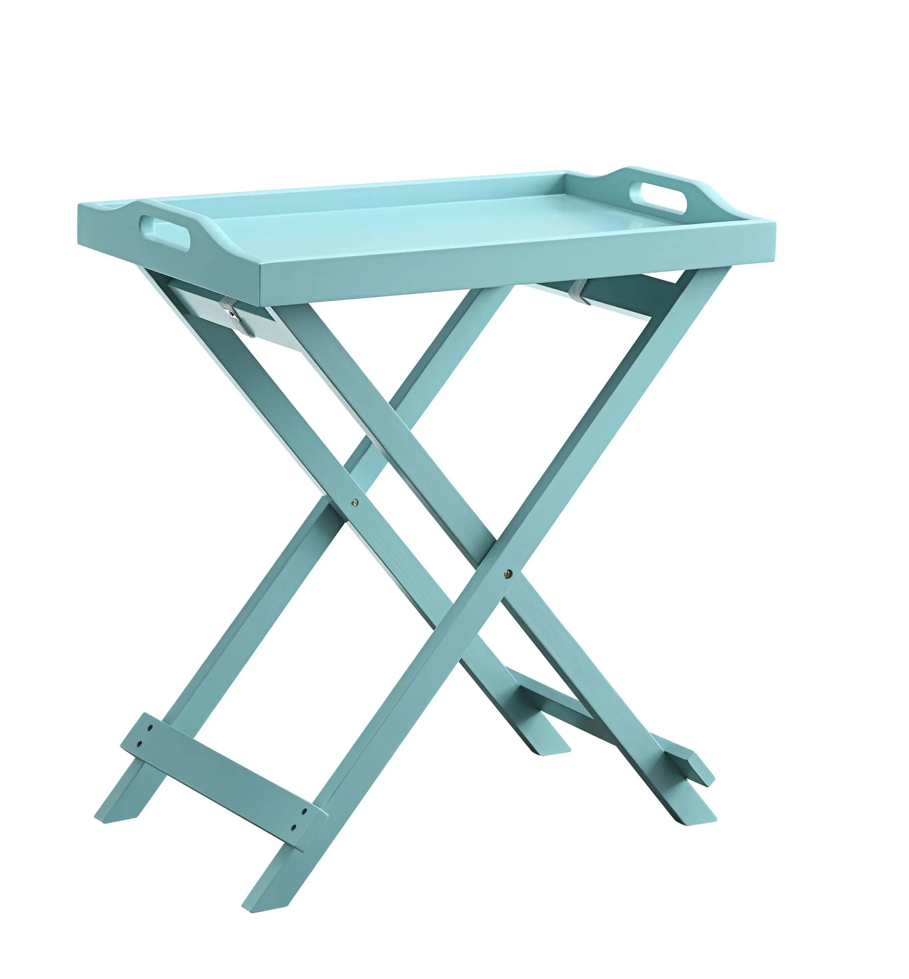 Convenience Concepts Designs2Go Folding Tray Table, Sea Foam Blue, All Ages