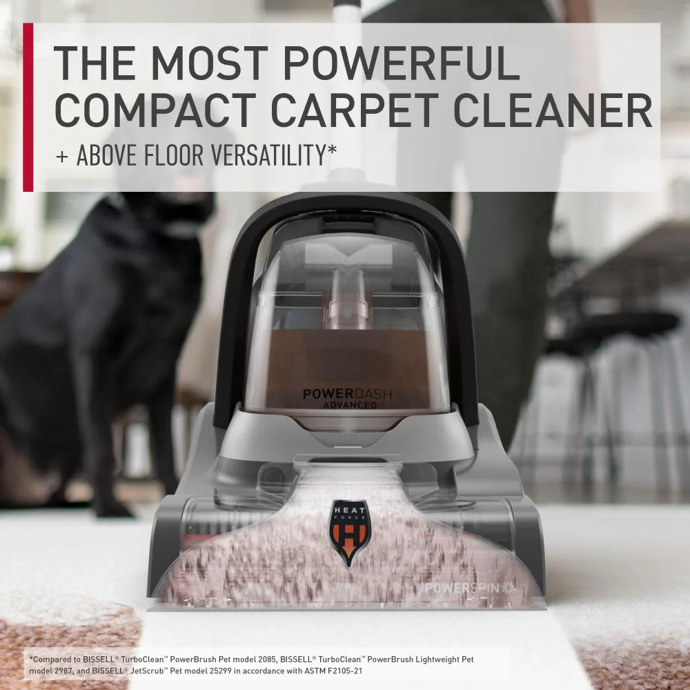 Hoover PowerDash Pet Advanced Bagless Corded Standard Filter Carpet Cleaner Washer