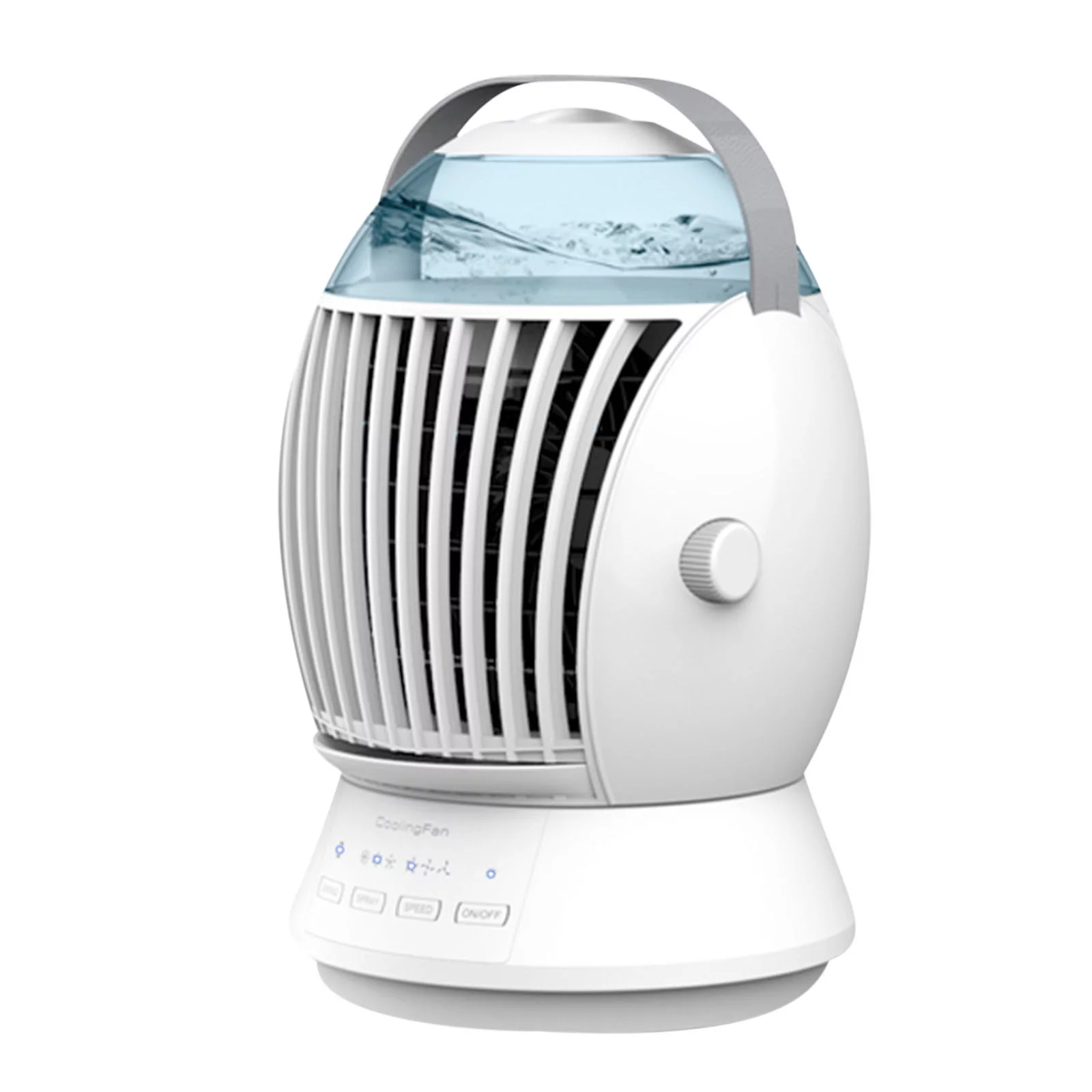 Aufmer Portable Mini AirConditioner Cool-Cooling Bedroom AirCooler Intelligent 45 �� Shaking USB Fan Desktop Personal Evaporative Air-Cooler 3 Speed2024 New Sale