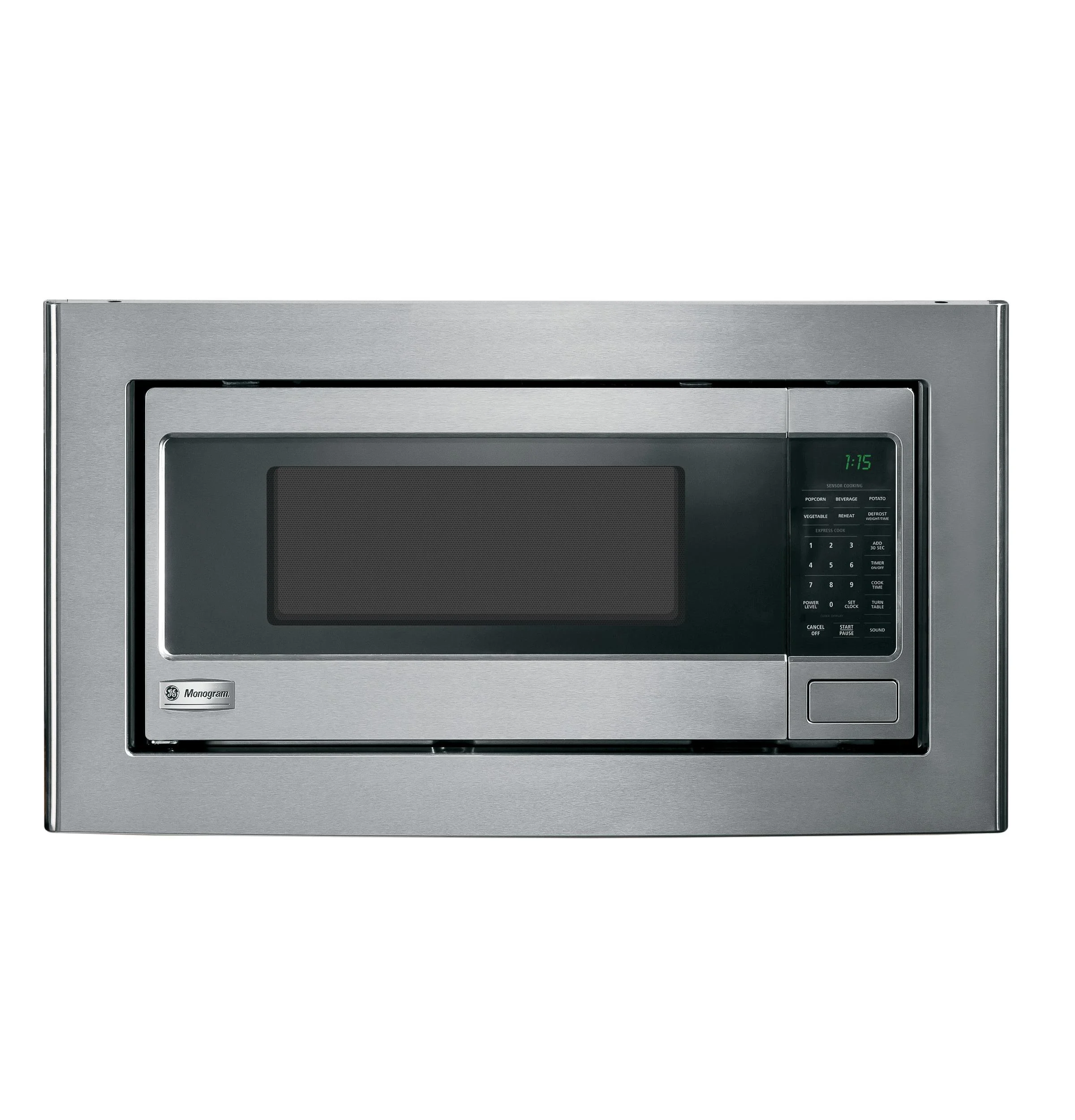 GE JX830SFSS 30 inch Stainless Deluxe Built-in Microwave Trim Kit