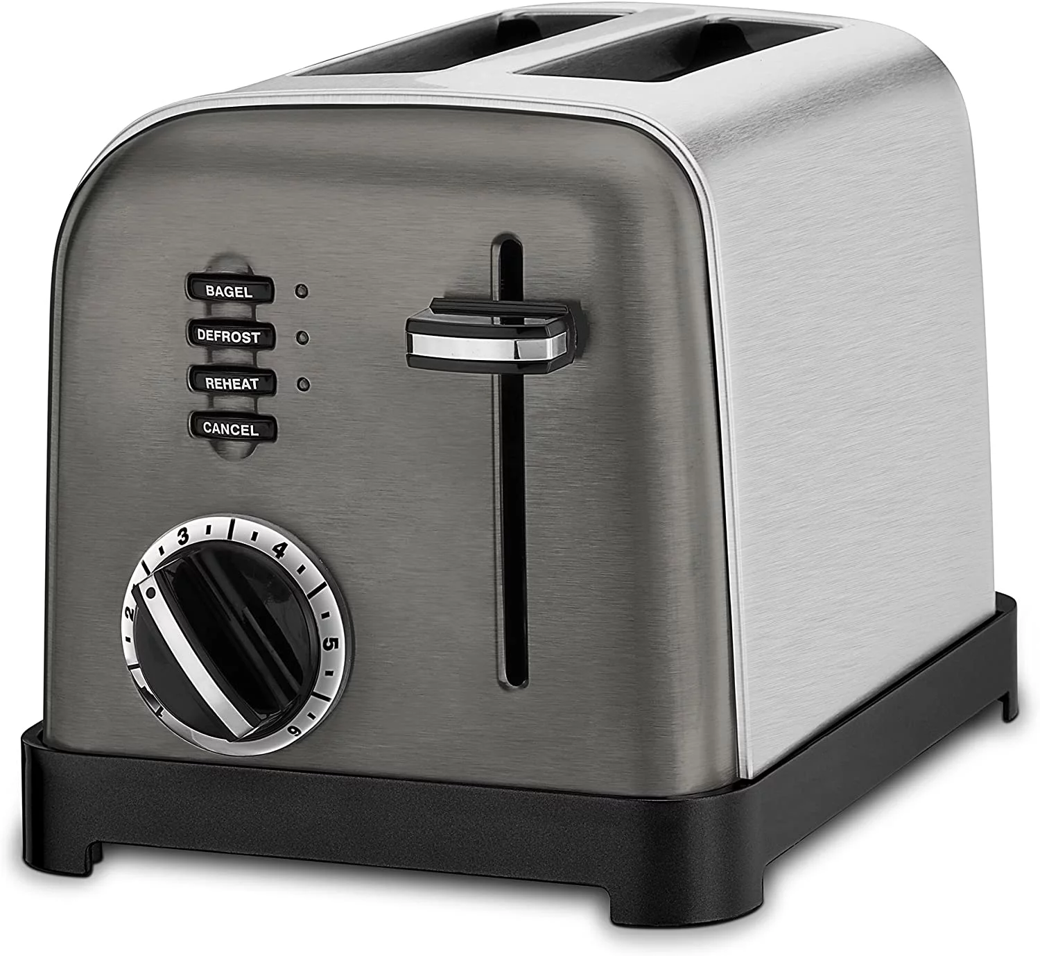 Cuisinart Metal Classic Toaster, 2-Slice, Black Stainless