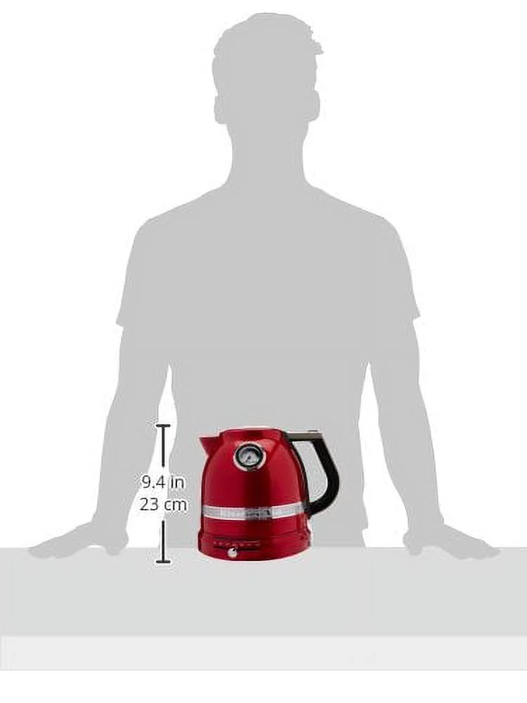 KitchenAid RKEK1522CA Kettle Candy Apple Red Pro Line Electric Kettle USED