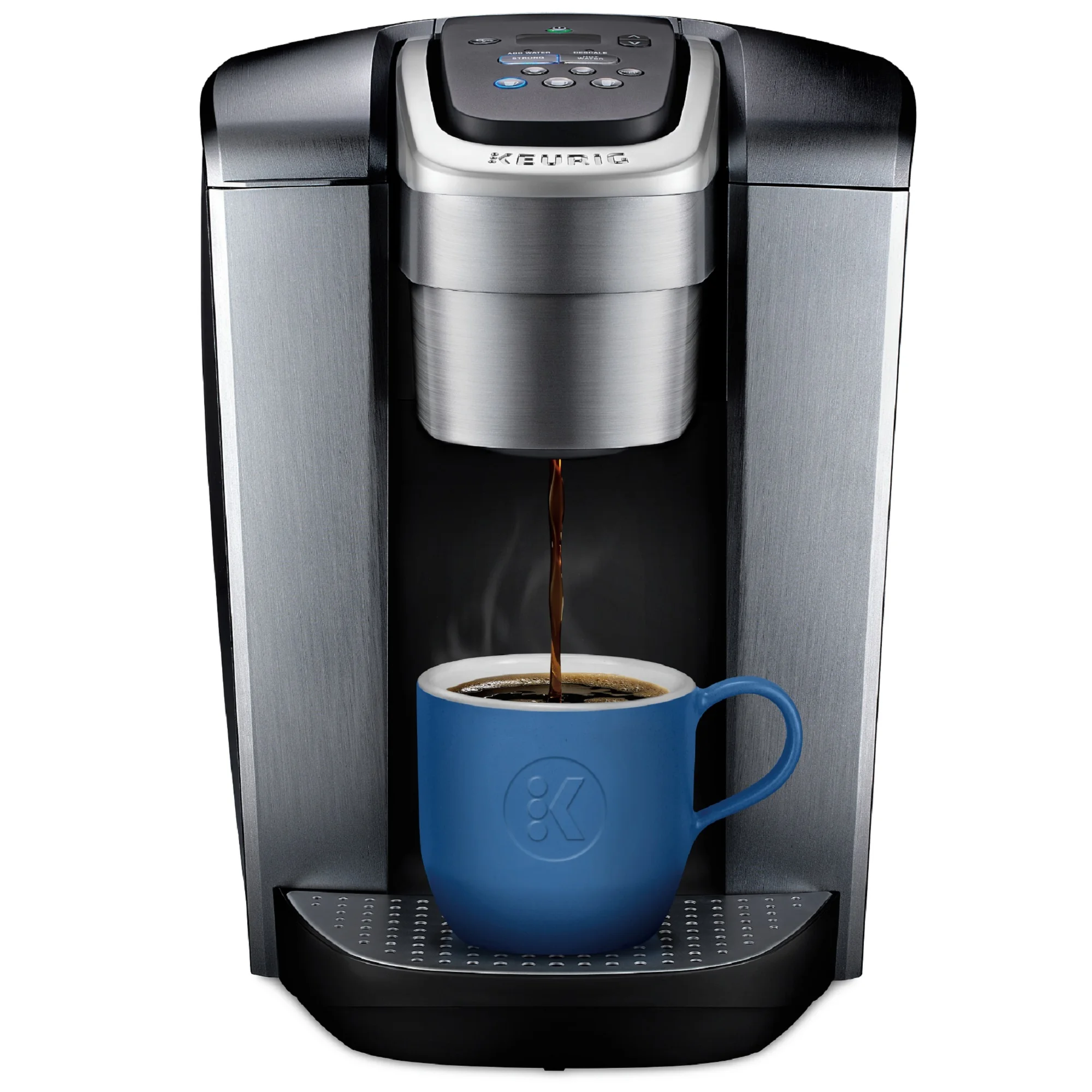 Keurig - K-Elite Single Serve K-Cup Pod Coffee Maker - Brushed Silver