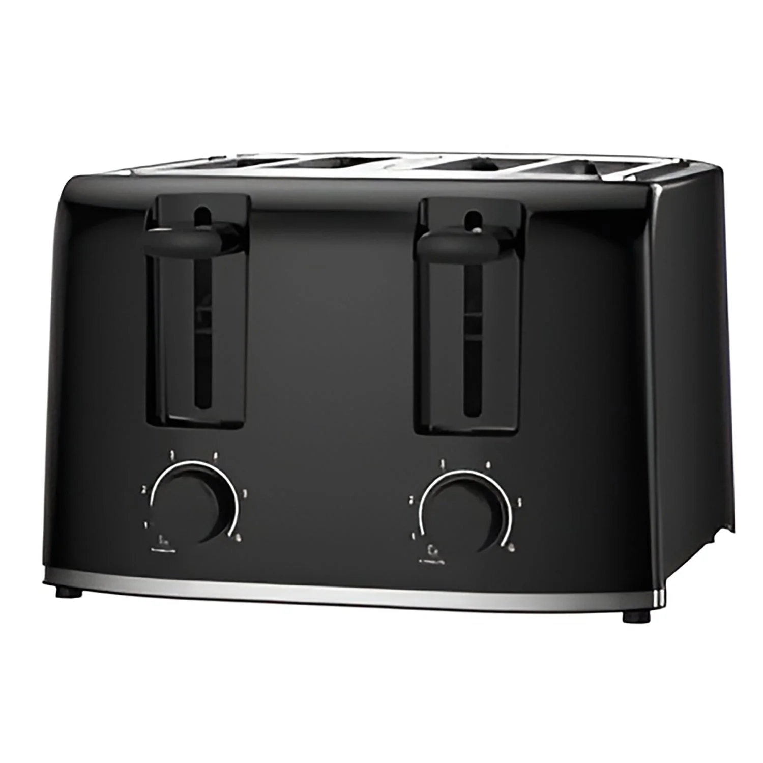Frigidaire - 4-Slice Toaster, 6 Browning Settings, 1400 Watts, Black
