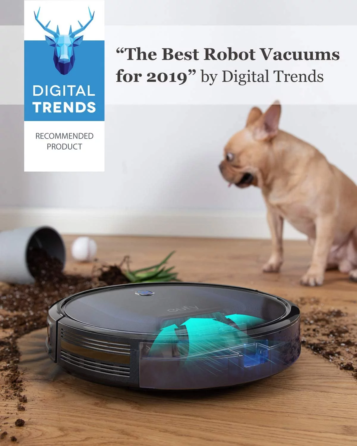eufy BoostIQ RoboVac 15C MAX, Wi-Fi Connected, 2000Pa Suction, Robot Vacuum Cleaner