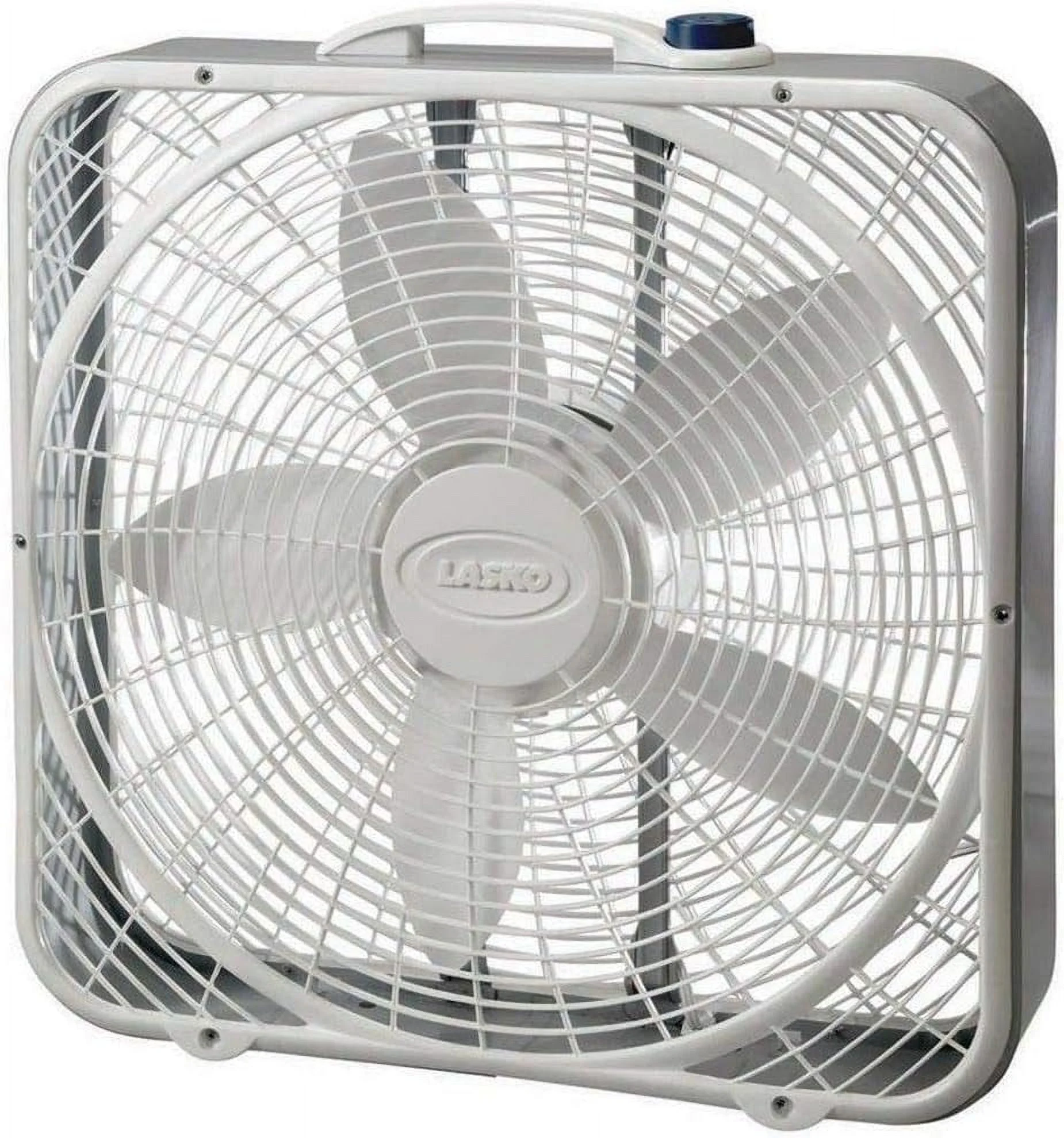 Energy Efficient Basic Box Fan W/3 Speeds & Easy Carry Handle (2 Pack)