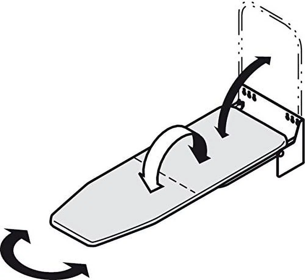 Hafele Wall Mounted Ironing Board, Easy Installation & Storage, Folding