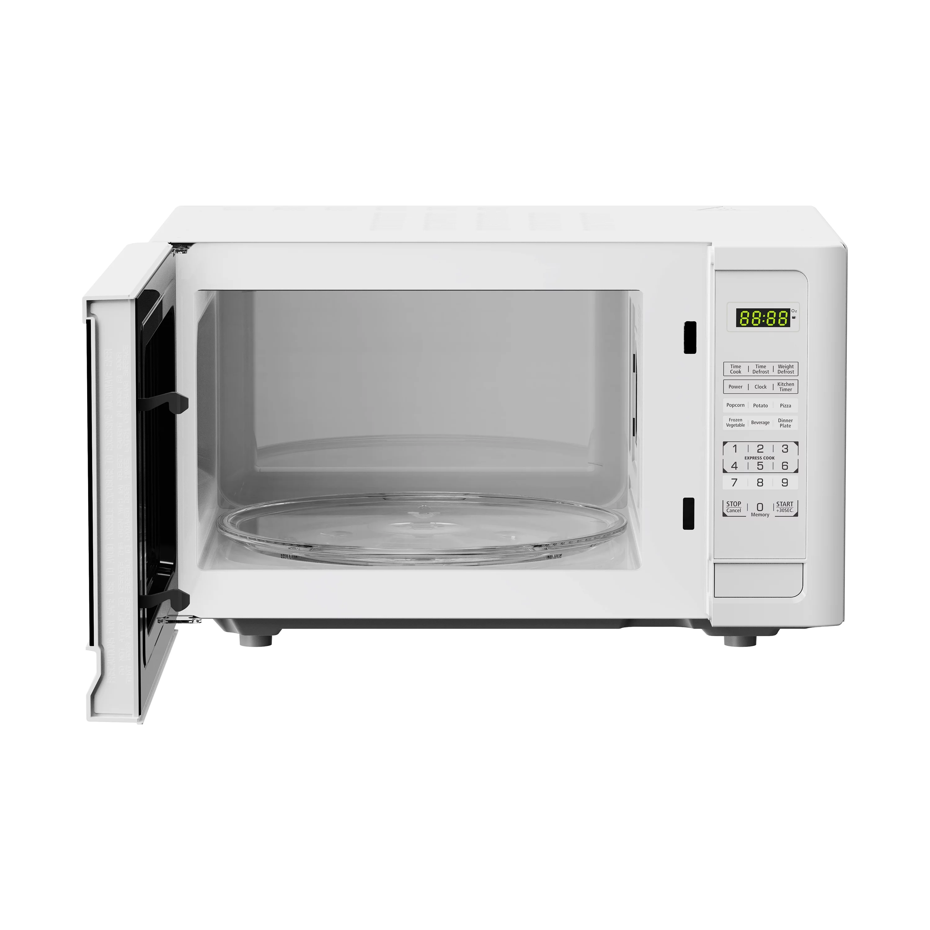 Black+Decker EM031MFOP2 1.1-Cu. Ft. Microwave, White