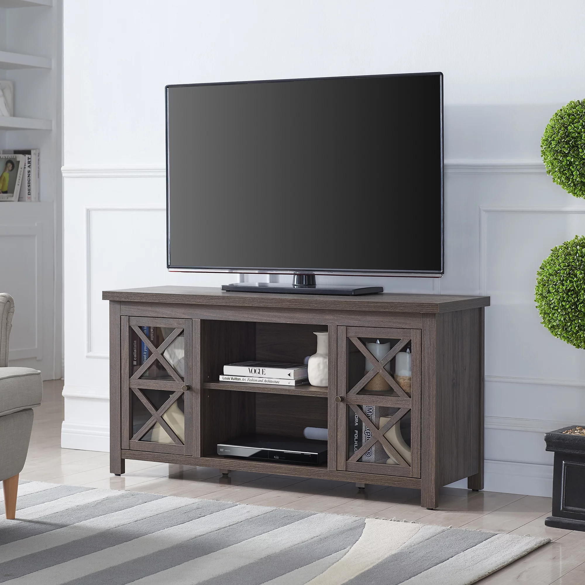 Evelyn&Zoe Colton Rectangular TV Stand for TV's up to 55