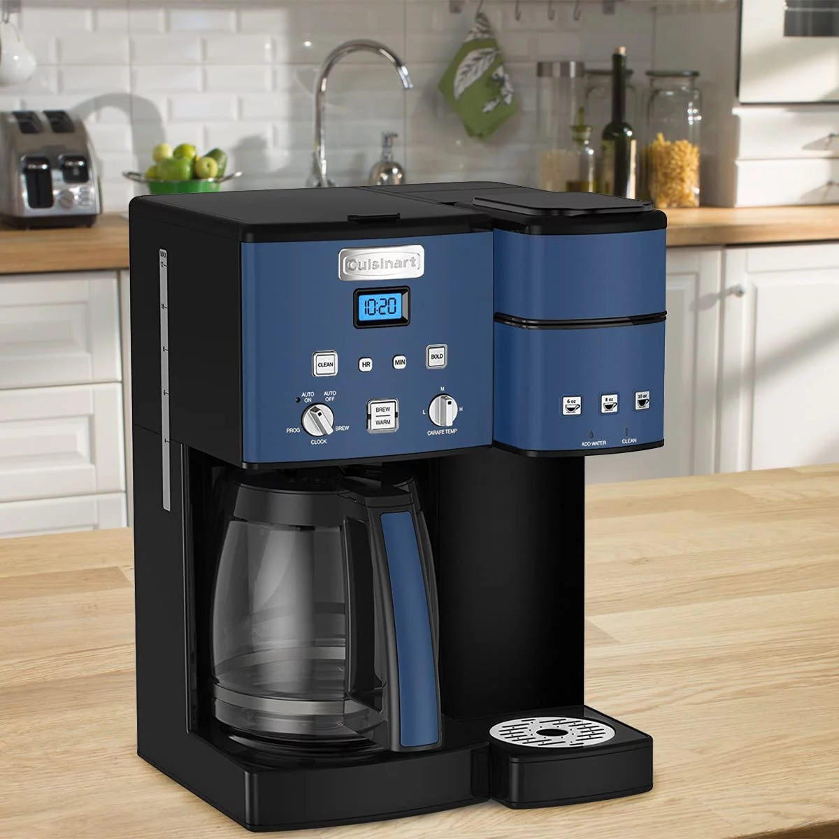 Cuisinart SS-15 Coffee Center Brew Basics 12-Cup Coffeemaker and Single-Serve Brewer, Navy/Black