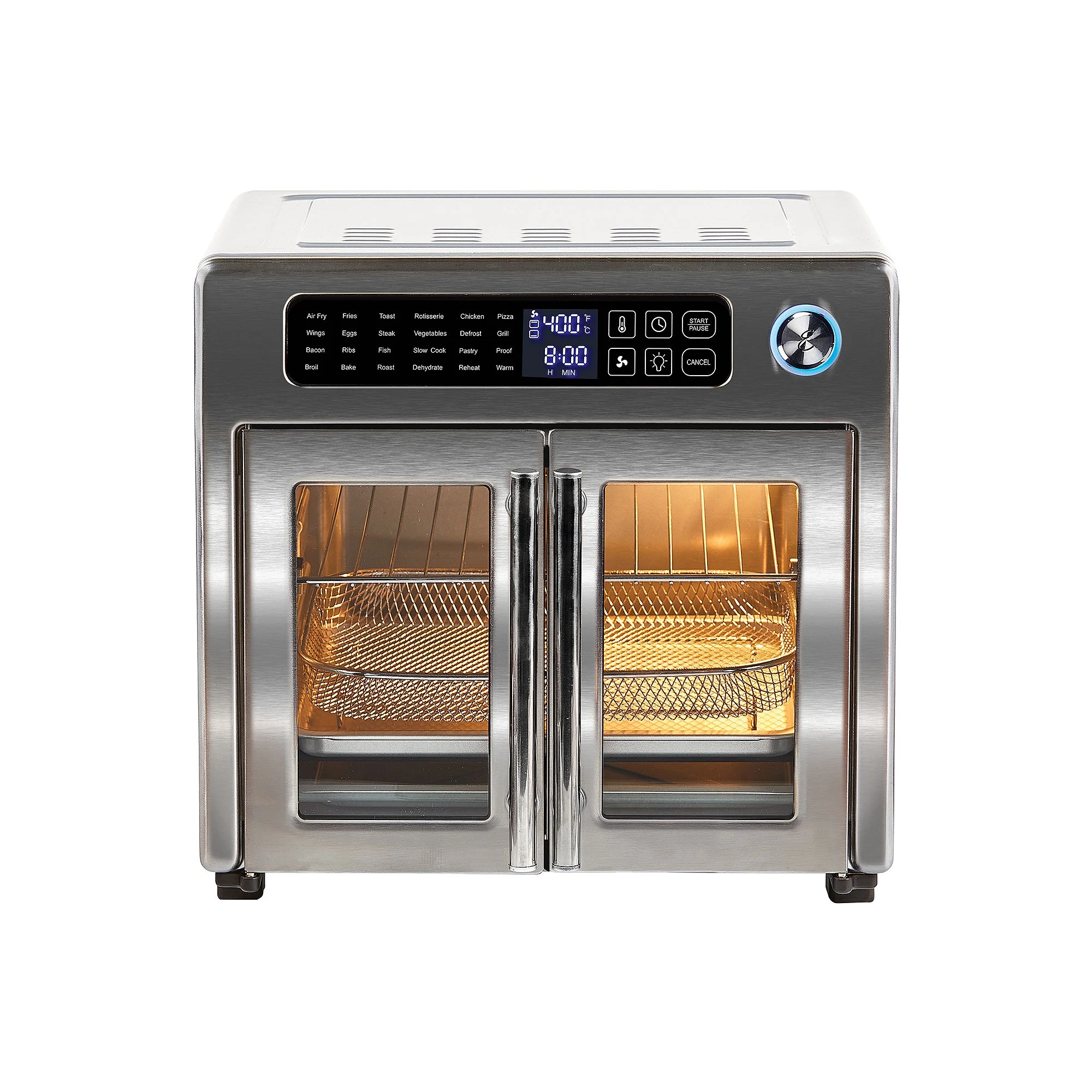 Emeril Lagasse Emeril Lagasse 26 QT Extra Large Air Fryer, Convection with French Doors, Stainless Steel