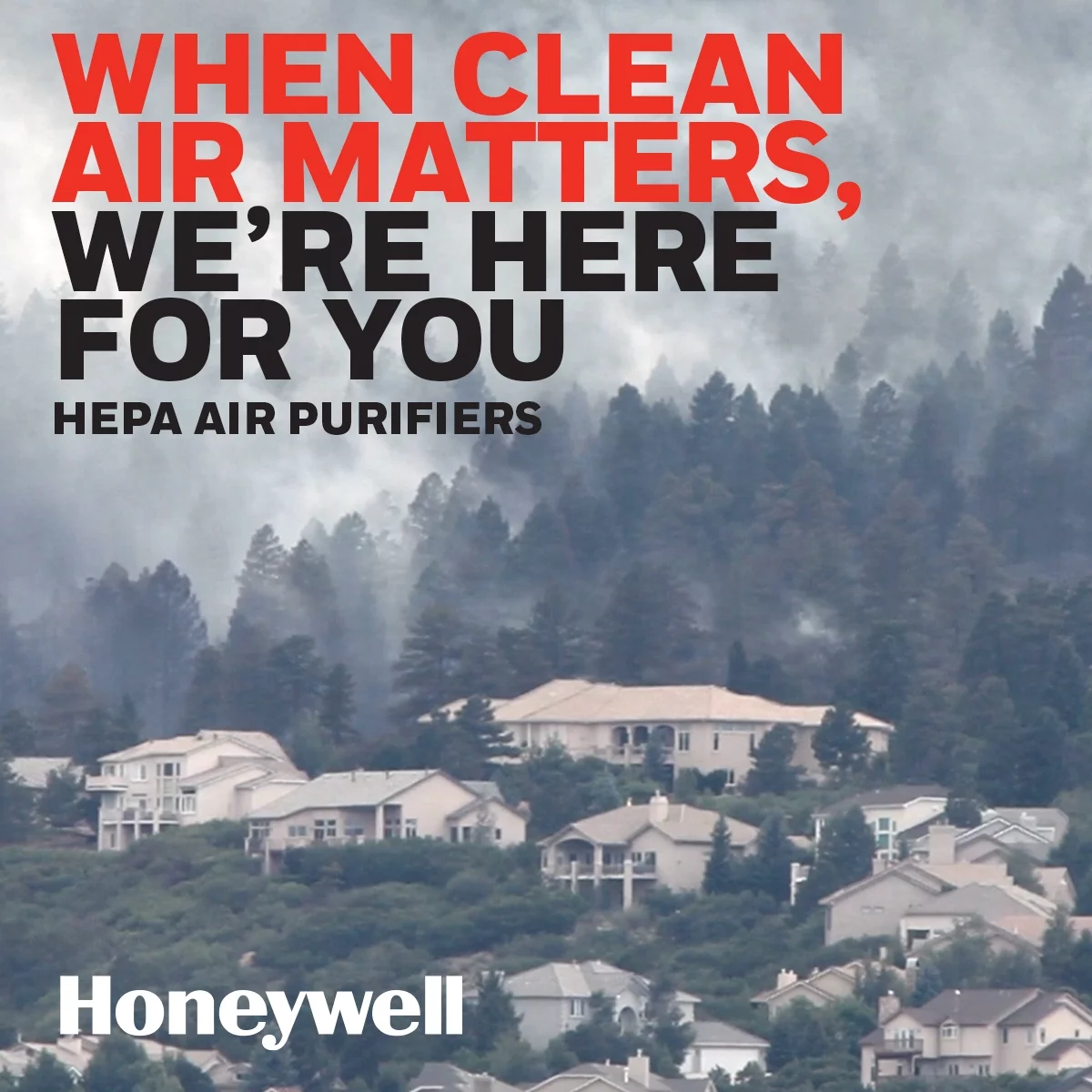 Honeywell Air Purifier, HPA5100W, 190 sq ft, HEPA Filter, Allergen, Smoke, Pollen, Dust Reducer