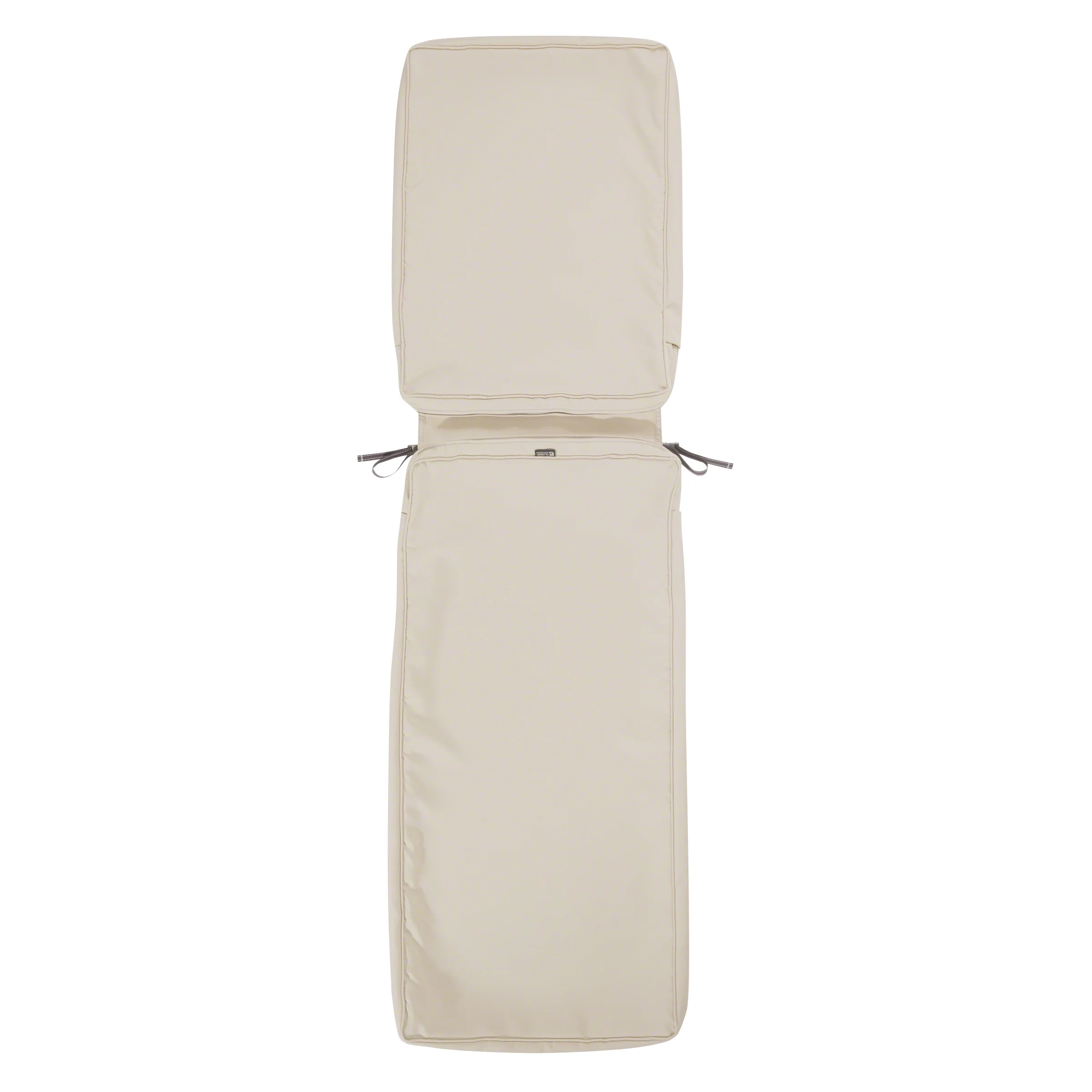 Classic Accessories Montlake FadeSafe Patio Chaise Lounge Cushion Slip Cover - 3' Thick - Heavy Duty Outdoor Patio Cushion with Water Resistant Backing, 72'D x 21'W x 3'T