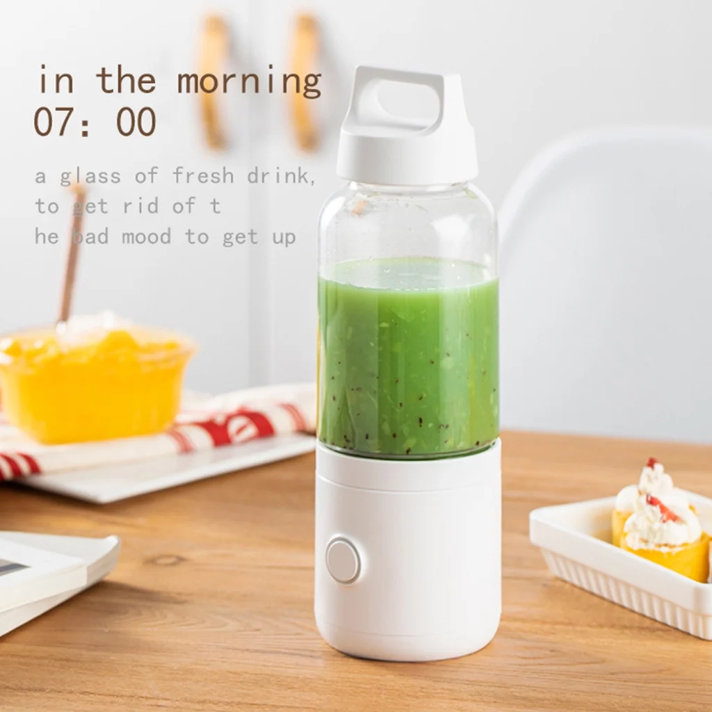 Juicer Cup for Fruits Milkshakes with Shake Smoothies Charging Function 400ML for Household Outdoor Activities