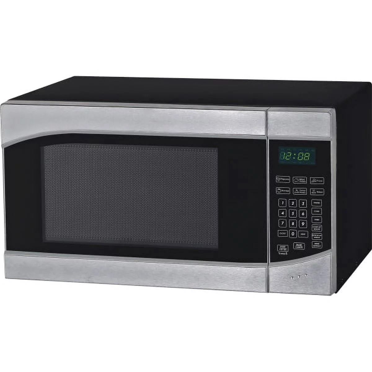 Avanti MT9K3S 0.9 Cubic Foot Microwave Oven Single - 6.73 gal Capacity - Microwave - 10 Power Levels - 900 W Microwave Power - 120 V AC - Glass - Stainless Steel, Black