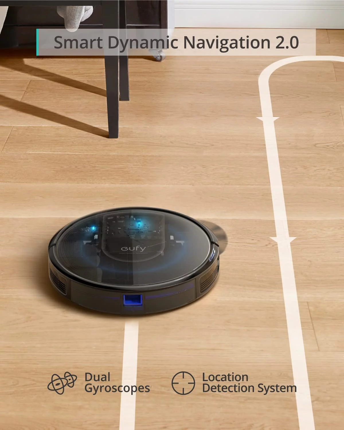 eufy RoboVac G30, Robot Vacuum with Smart Dynamic Navigation 2.0, 2000Pa Strong Suction, Wi-Fi