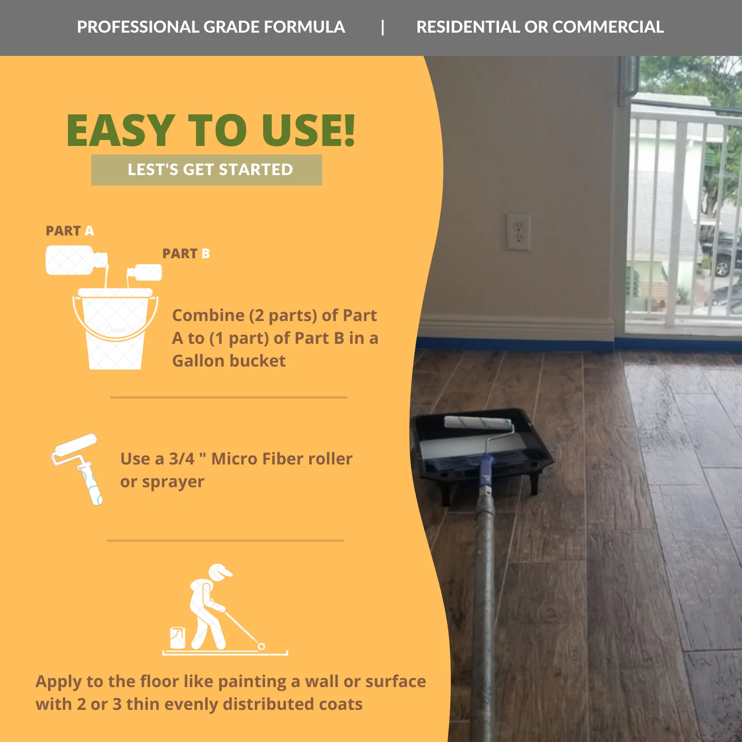 CoverTec GlazeGuard Gloss Ceramic & Porcelain Tile Sealer, Wet Look, 32 oz