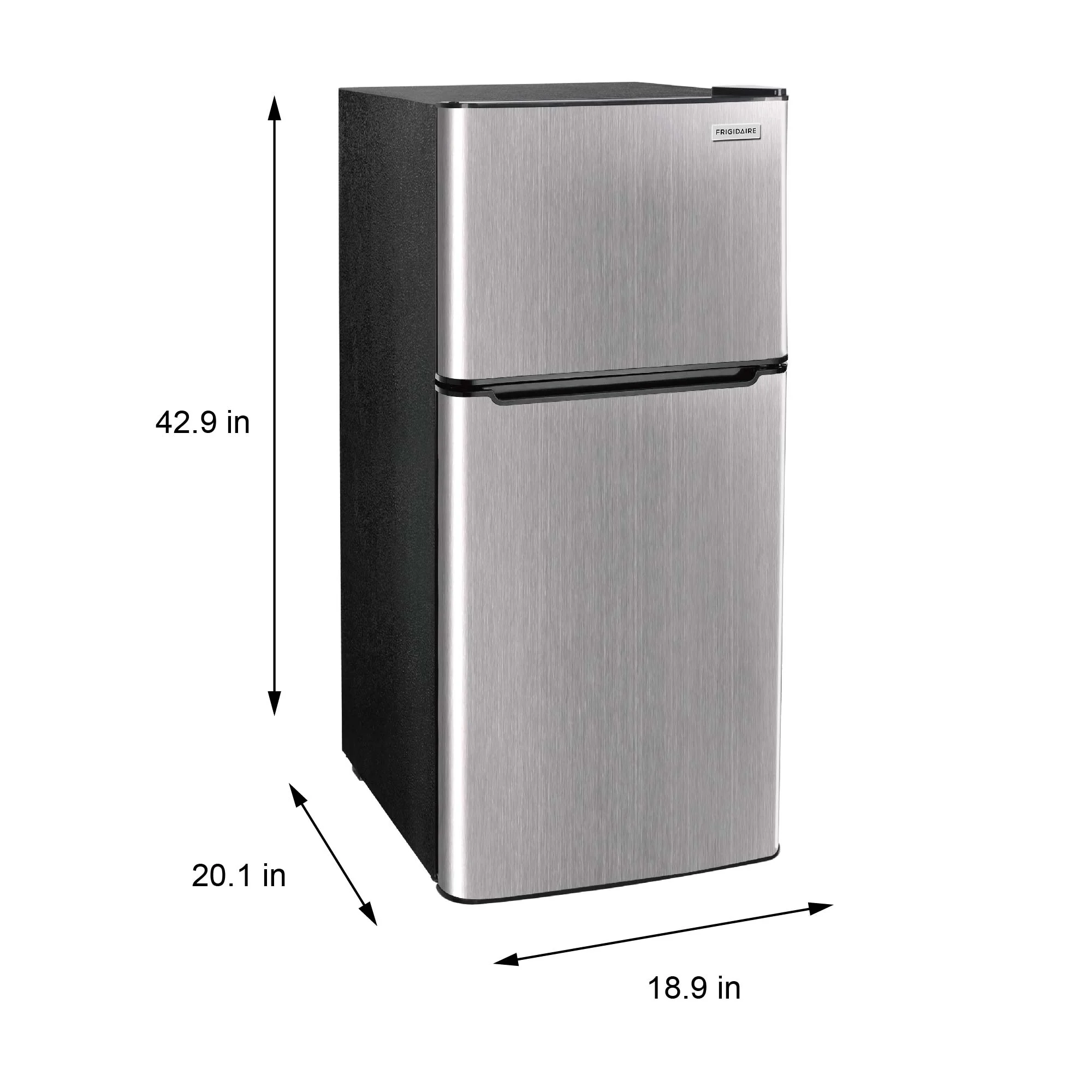 Frigidaire, 4.5 Cu. ft., 2 Door Compact Refrigerator-Chrome Trim, EFR463, Platinum