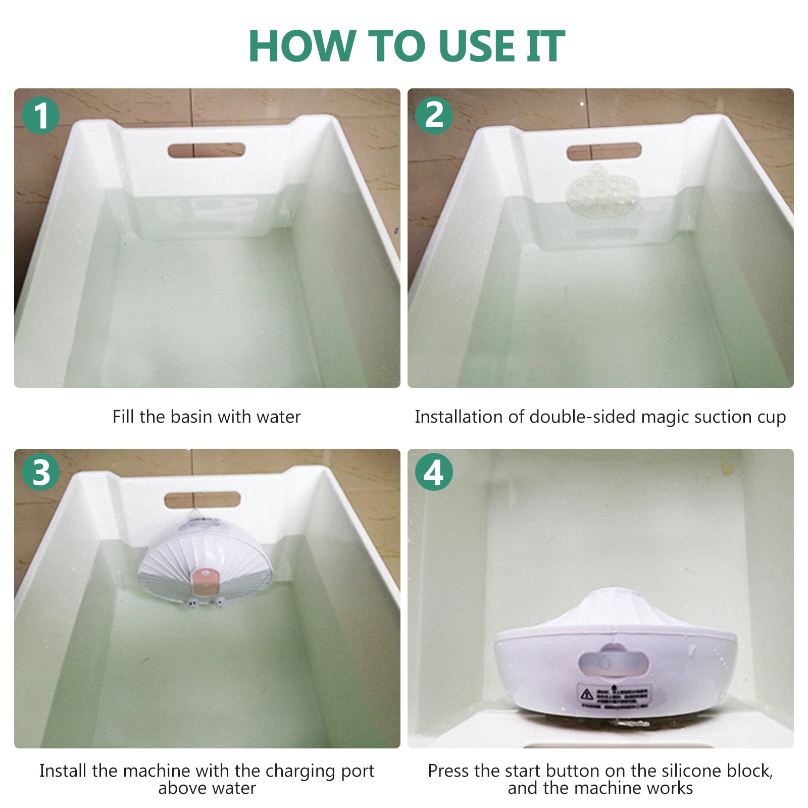 Angoily Mini Dish Washing Machine Installation-free Mini Dishwasher Portable USB Cleaner