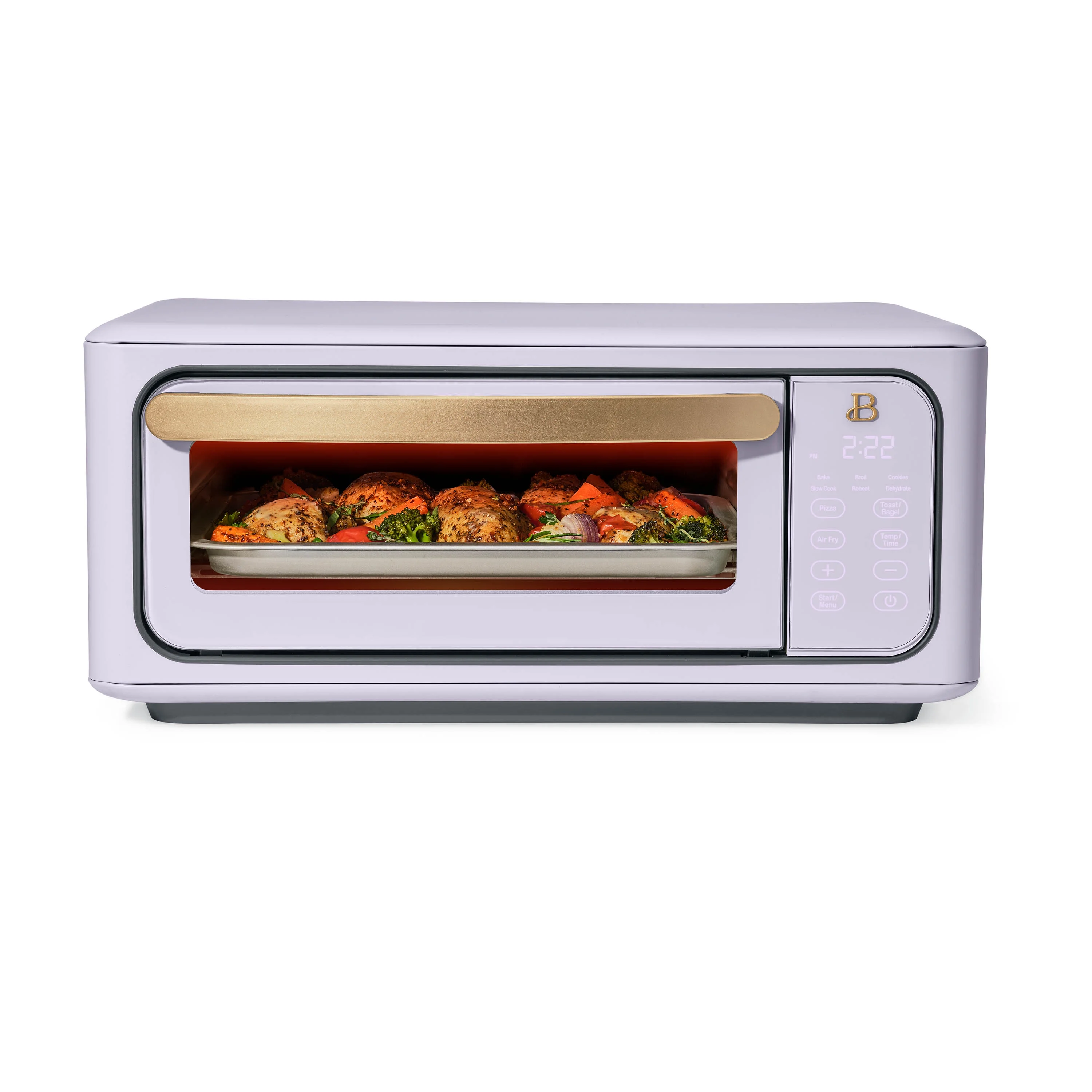 Beautiful Infrared Air Fry Toaster Oven, 9-Slice, 1800 W, Lavender by Drew Barrymore