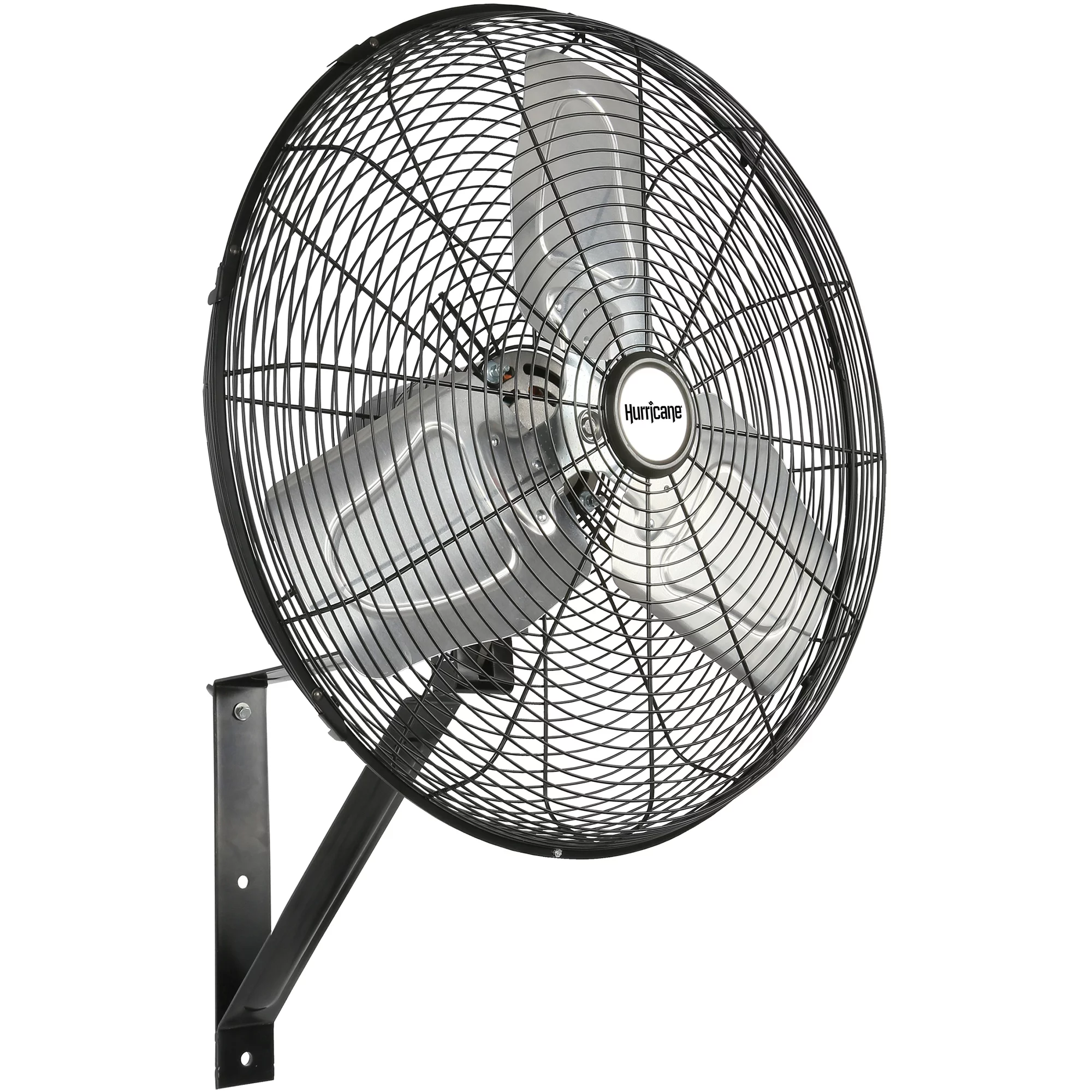 Hurricane 20 Inch Pro Commercial Grade Classic Wall Mount Fan, Black