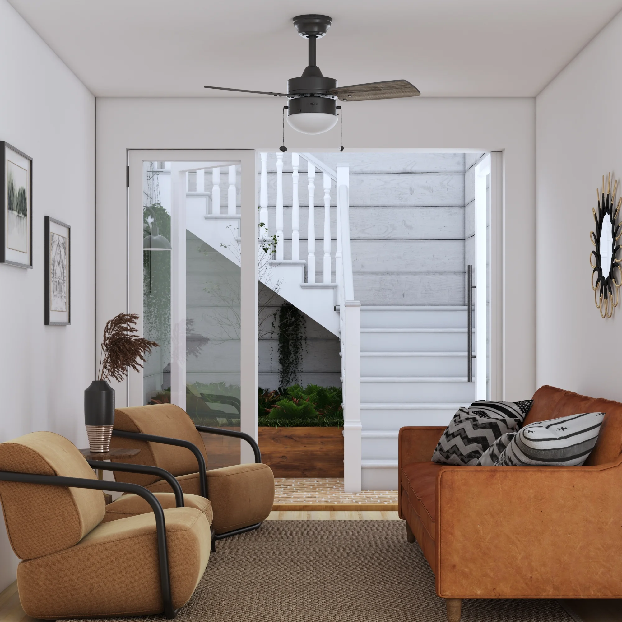 Better Homes & Gardens Finney 30' Bronze Indoor Ceiling Fan with Light, 3 Blades, Pull Chains & Reverse Airflow