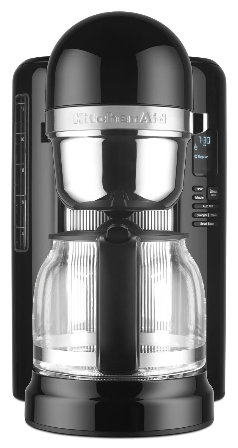 KitchenAid? 12 Cup Coffee Maker with One Touch Brewing Onyx Black (KCM1204OB) Closeout