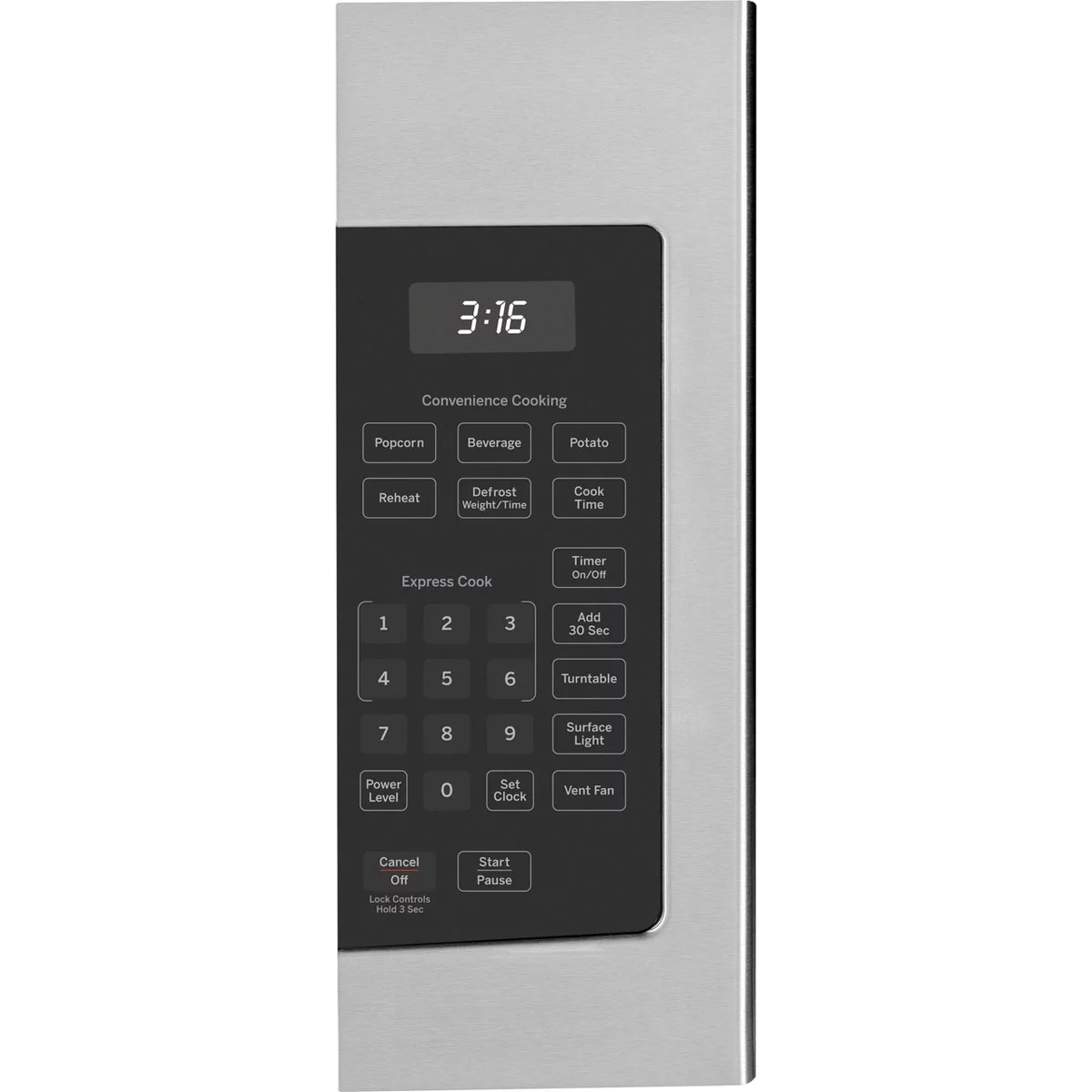 GE JVM3160RFSS 30 Over-the-Range Microwave Oven with 1.6 cu. ft. Capacity 2-Speed 300 CFM Venting in Stainless Steel