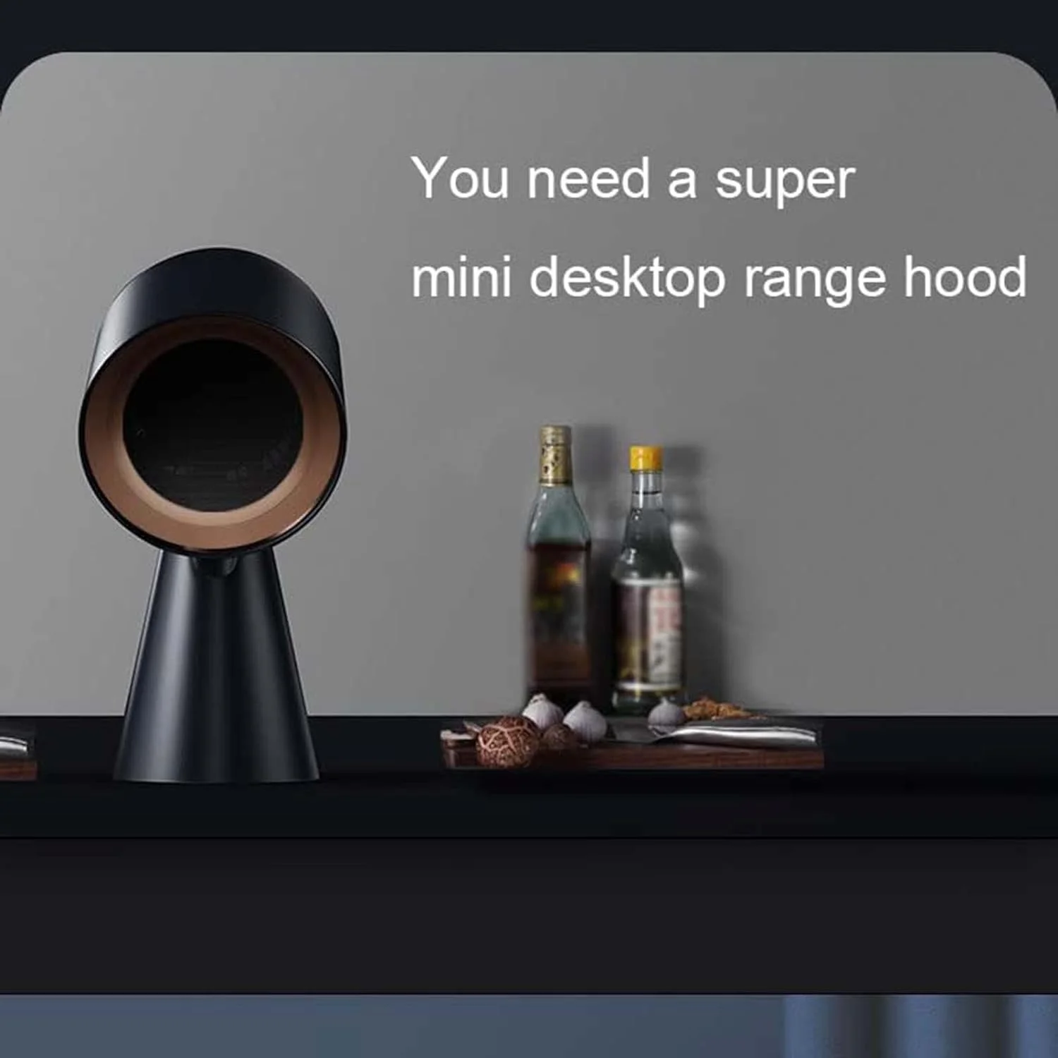 Desktop Cooker Hood,Chimney Kitchen Cooker Hood Extractor Fan,One-Click Adjustment, Two Gears Optional, Easy To Clean, Low Noise,Suitable for Home, Kitchen Hot Pot, BBQ