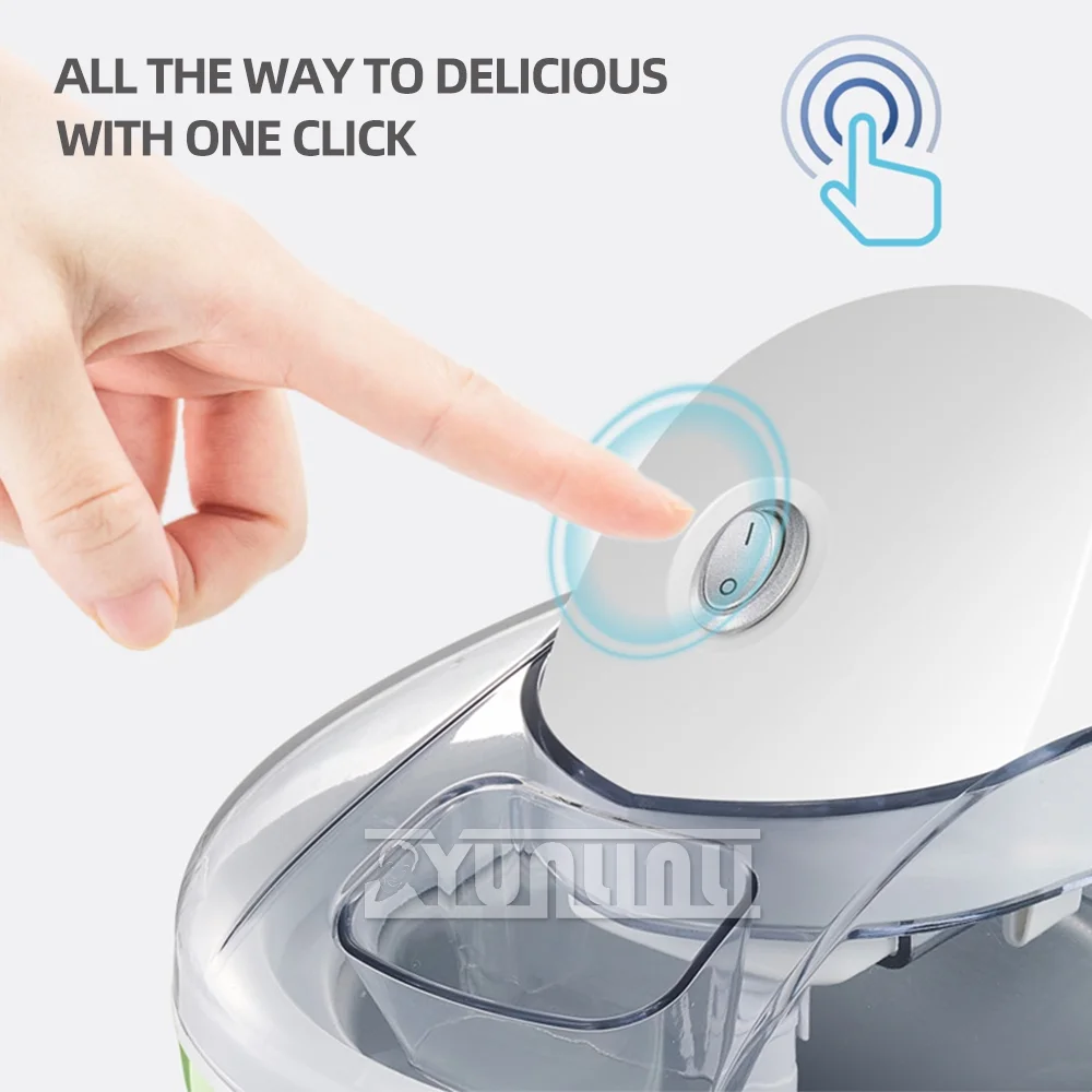 Household Small Ice Cream Machine DIY Portable Electric Ice Maker Automatic Yoghurt Freezer,1