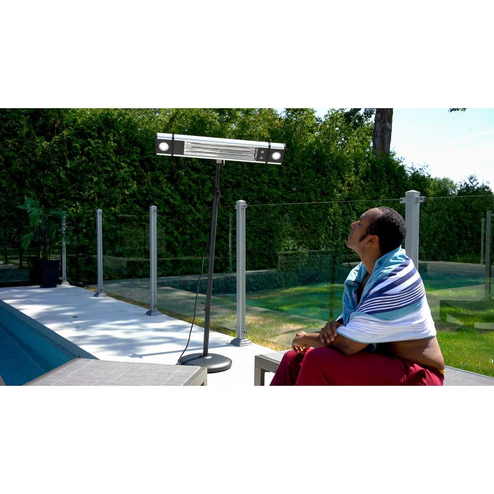 Energ Plus Infrared Electric Outdoor Heater - Freestanding with LED & Remote