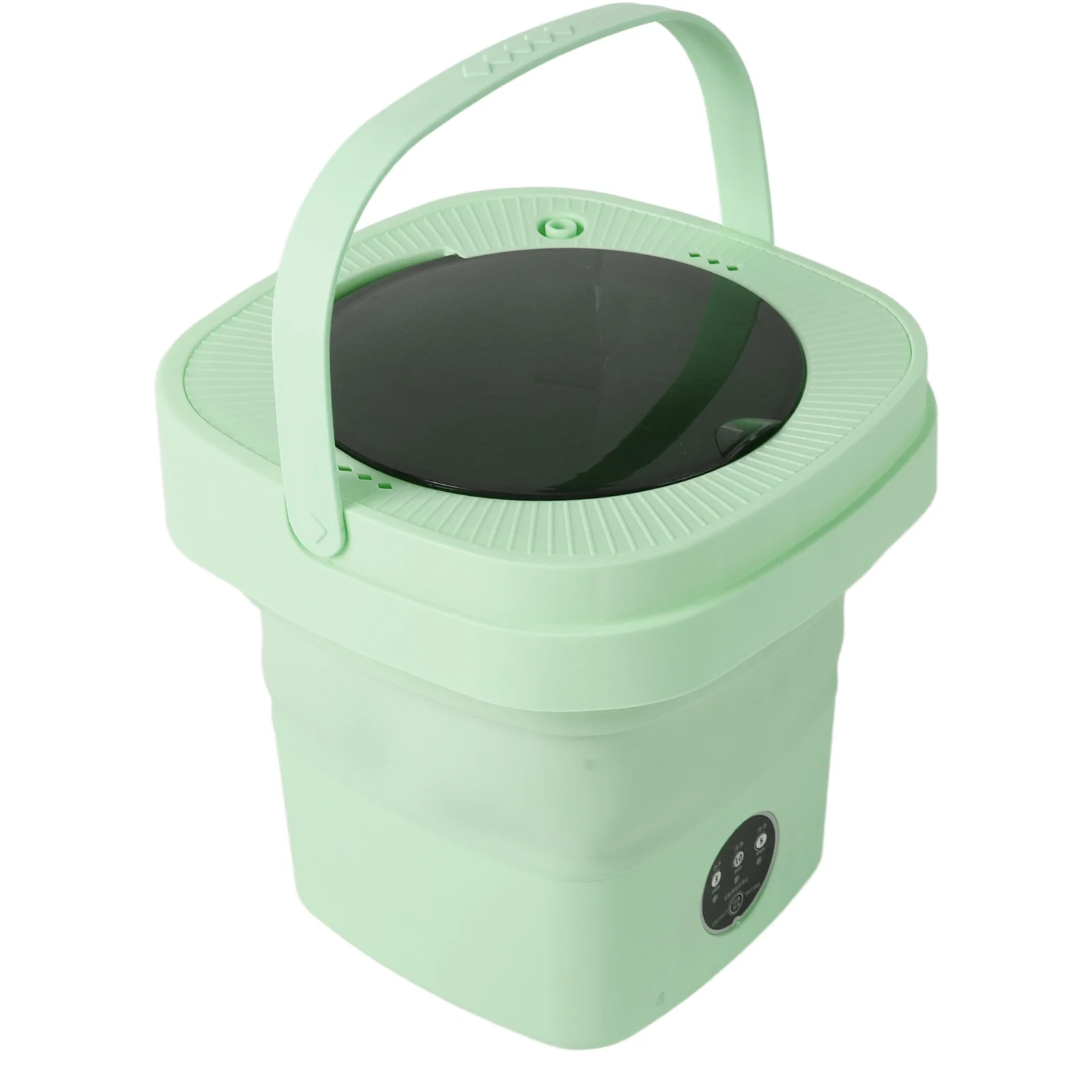 8L Mini Foldable Washing Machine Portable Underwear Laundry Machine for Dormitory Apartment Hotels US Plug 110?220v Green