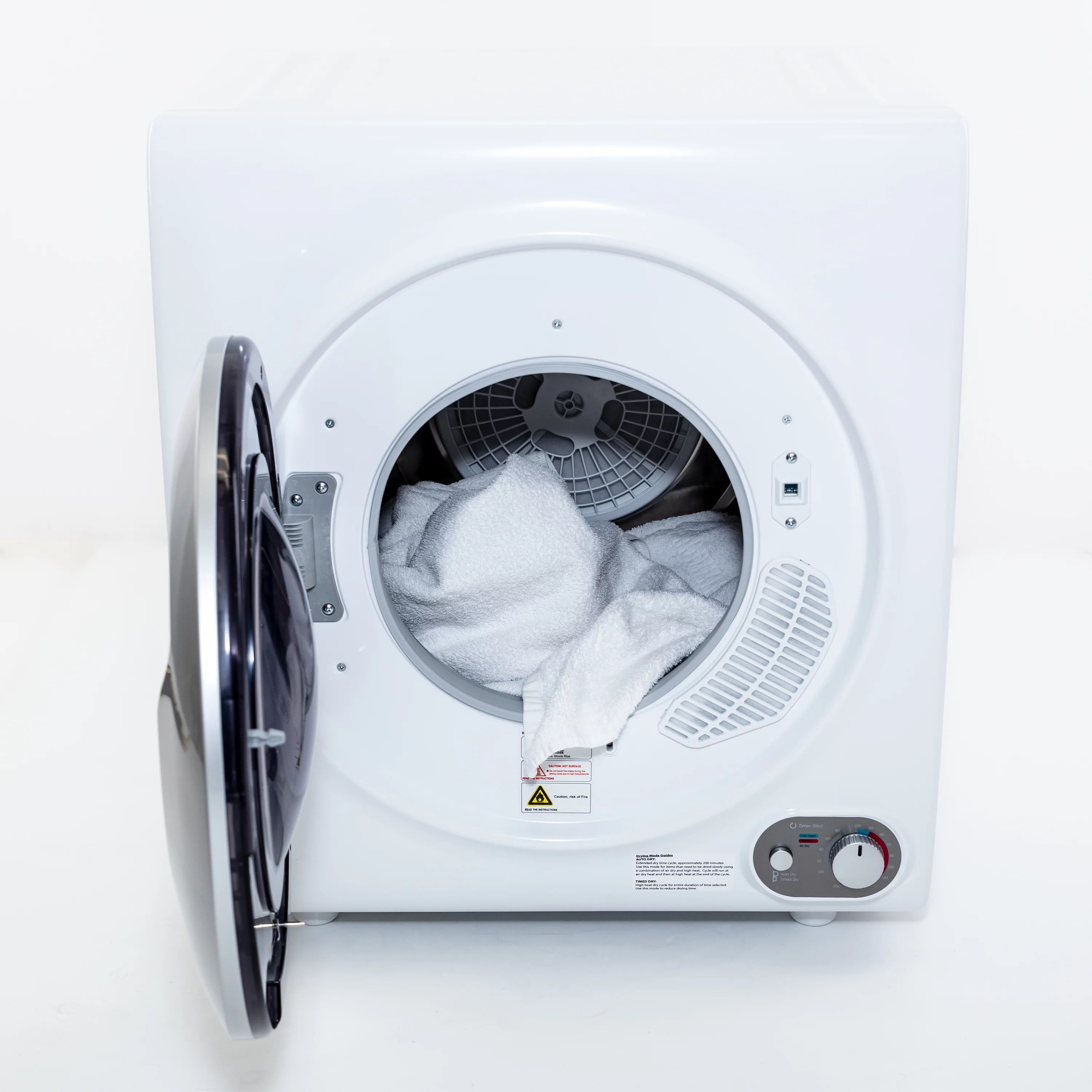 Avanti 2.6 Cu. Ft. Front Load Electric Dryer, 27-3/4'H x 18-3/4'W x 18-3/4'D, White