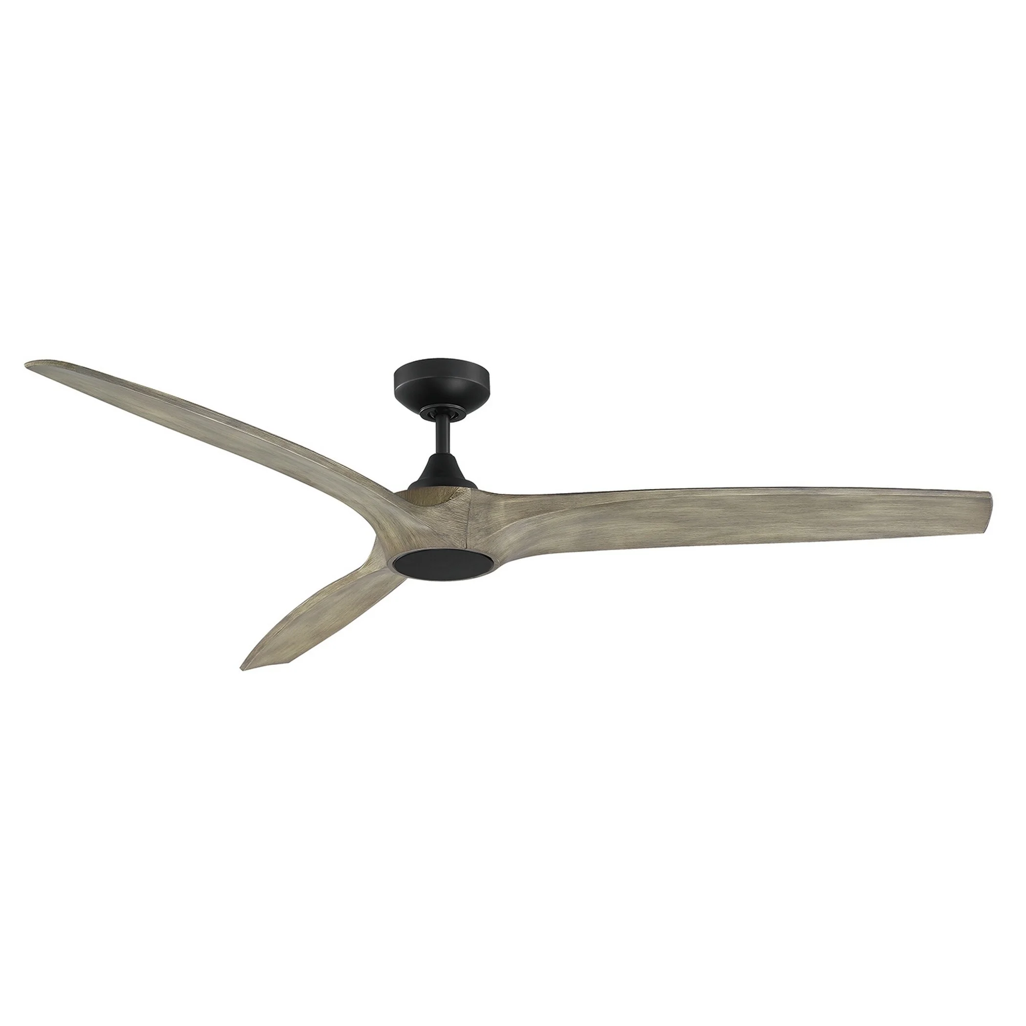AC23660-BLK/GWO-Kendal Lighting Inc.-Paladin - 3 Blade Ceiling Fan with Light Kit-13.1 Inches Tall and 60 Inches Wide-Black Finish-Grey Weathered Oak
