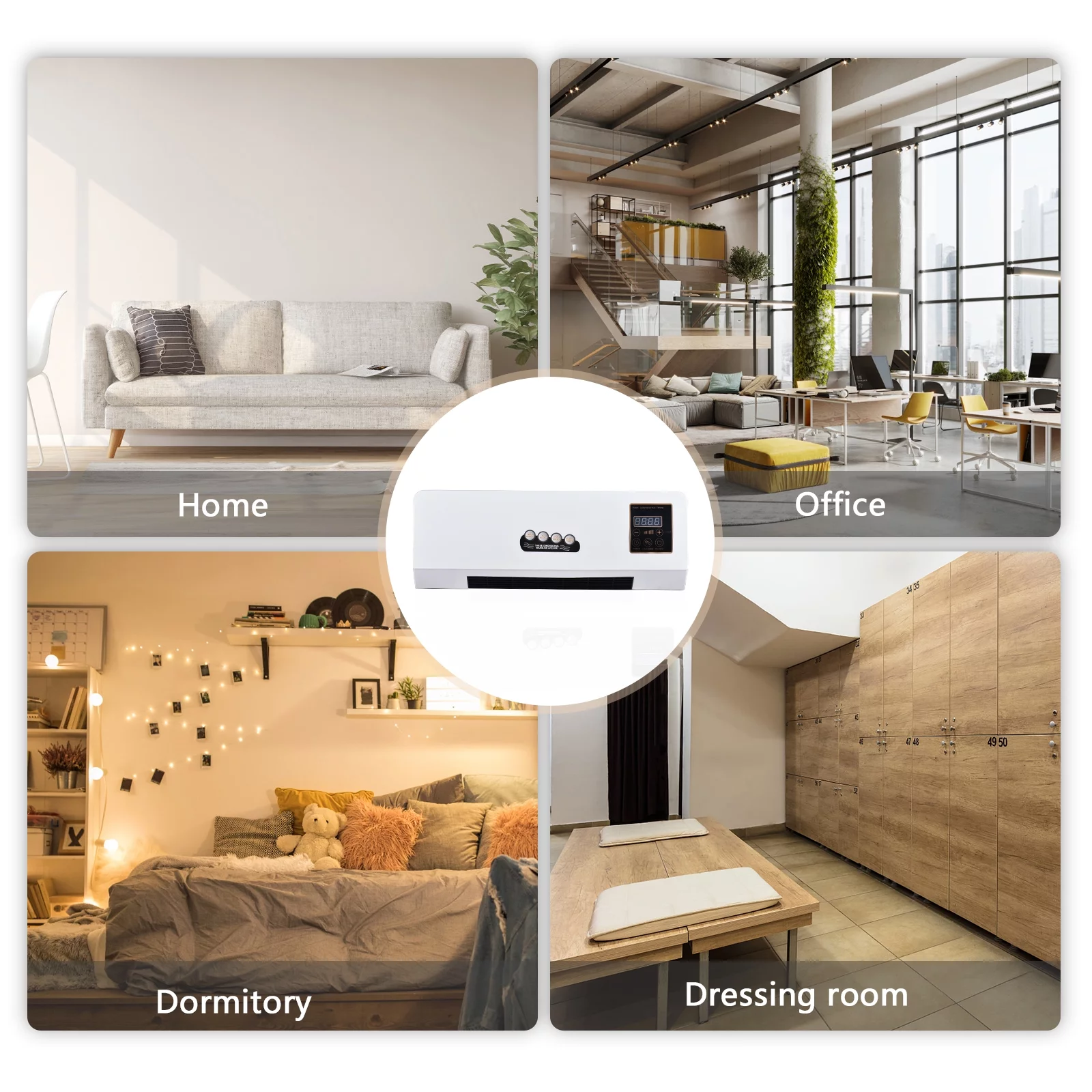 Bestauty Electric Fan,Air Conditioner 1800w 2-in-1 Function Dual Use Wall With Remote Heater With And Heater Wall Mounted Dormitory Heater And Combo 1800w 2-in-1 Fan Combo Function Dual Use Buzhi