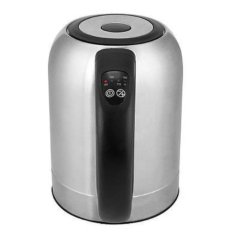 Kalorik 1.7 Liter Digital Cordless Stainless Steel Kettle with Changing LED Light l Large Water Gauge l Auto Shut-Off