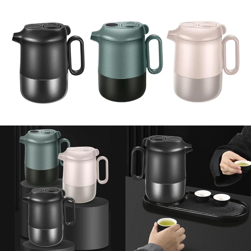 AOOOWER Stainless Steel Electric Teas Kettle Braised Teapot Large Capacity Teas Separation Teapot Keep Warm Hot Water Boilers