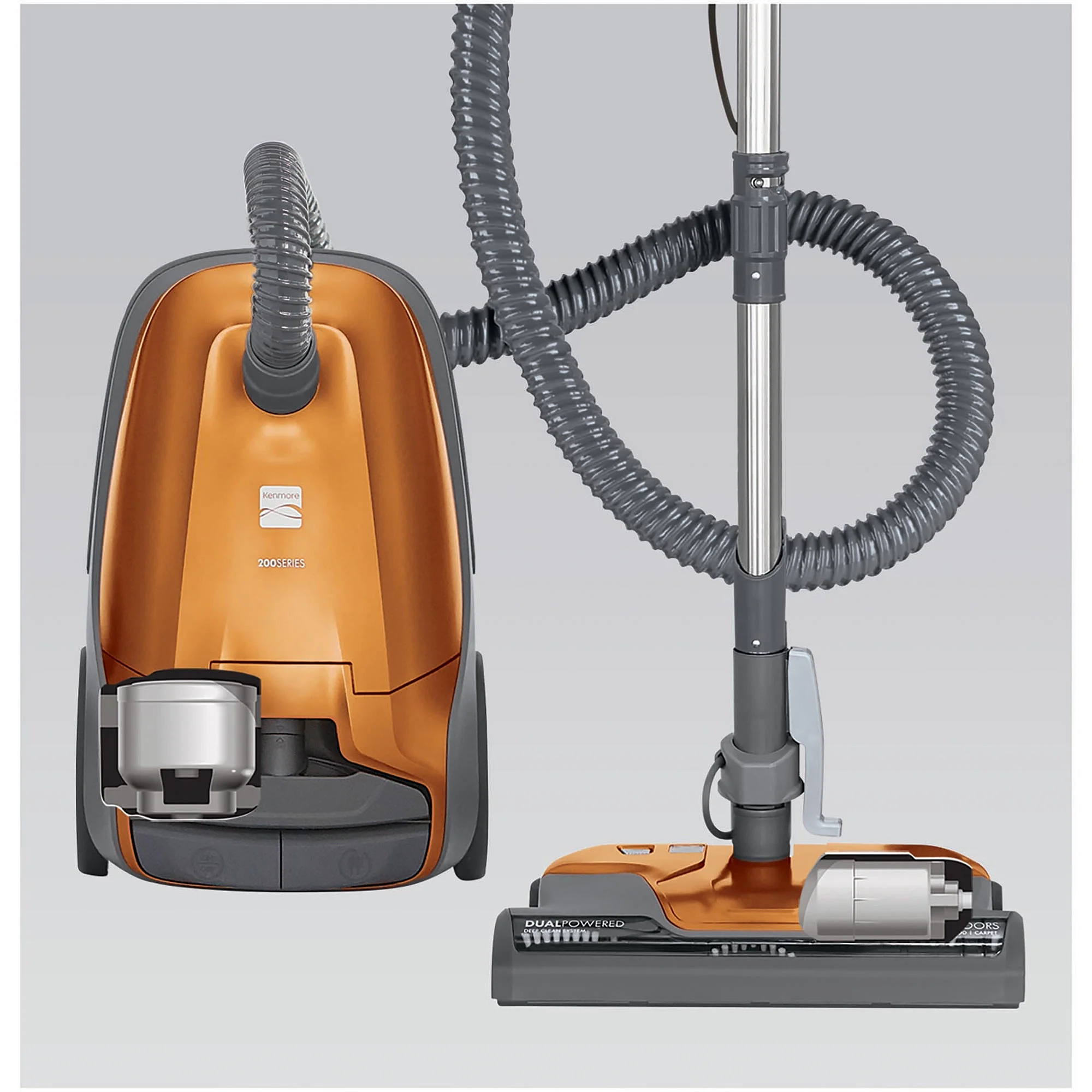 Kenmore 200 Series 81214 - Vacuum Cleaner - Canister - Bag - Orange